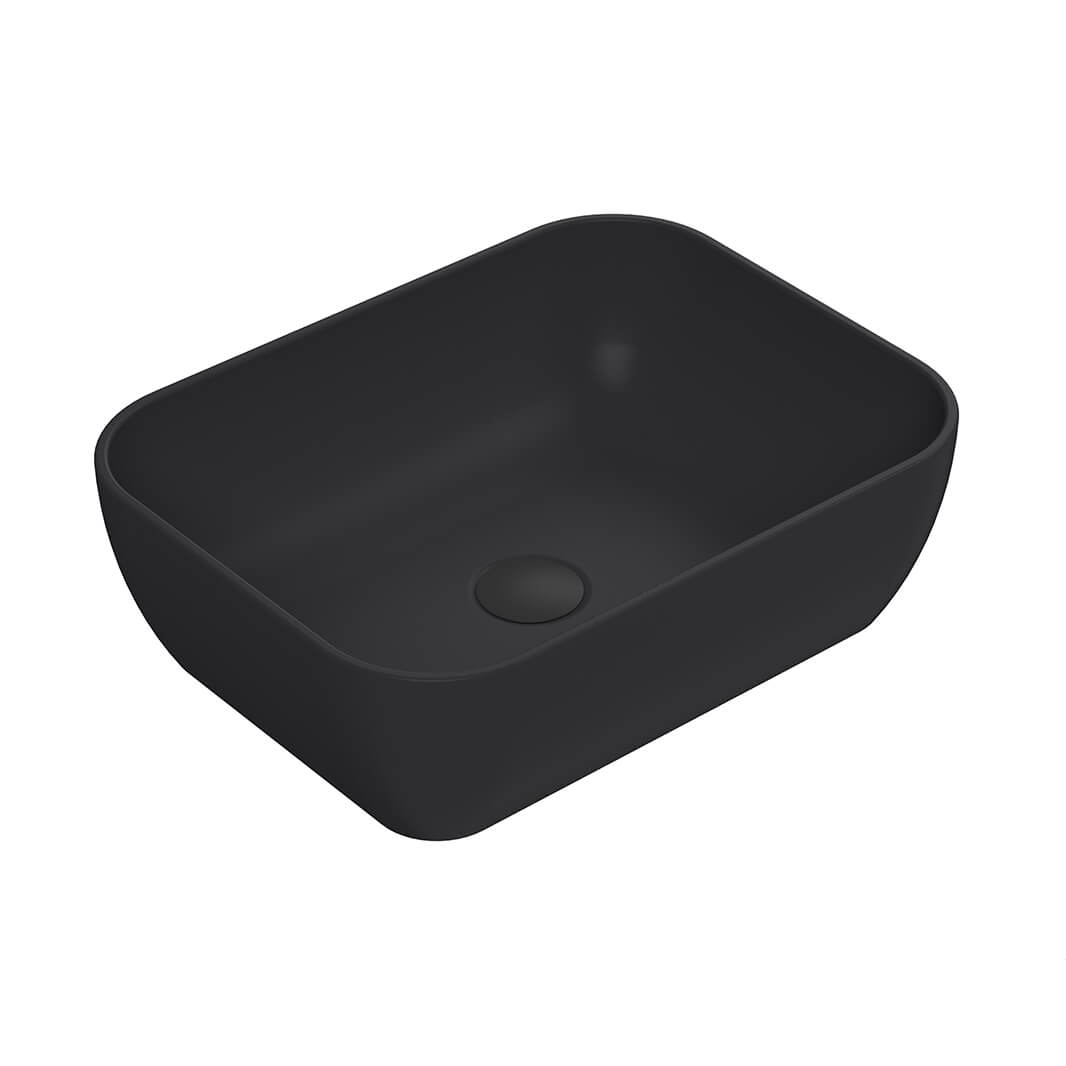 Harbour Soft Square Matt Finish Countertop Basin - 455 x 325mm
