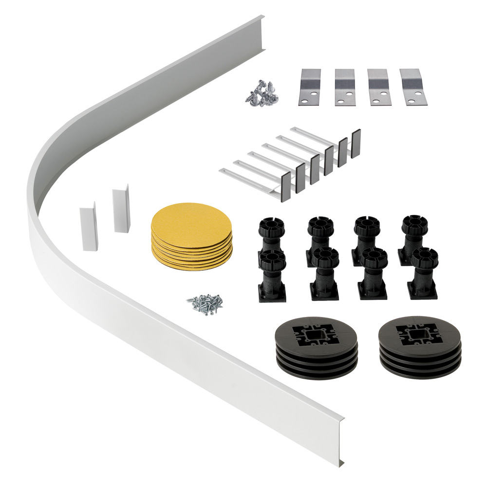 Eastbrook Volente Curved Corner Legs and Panel Riser Kit for 158.602/3
