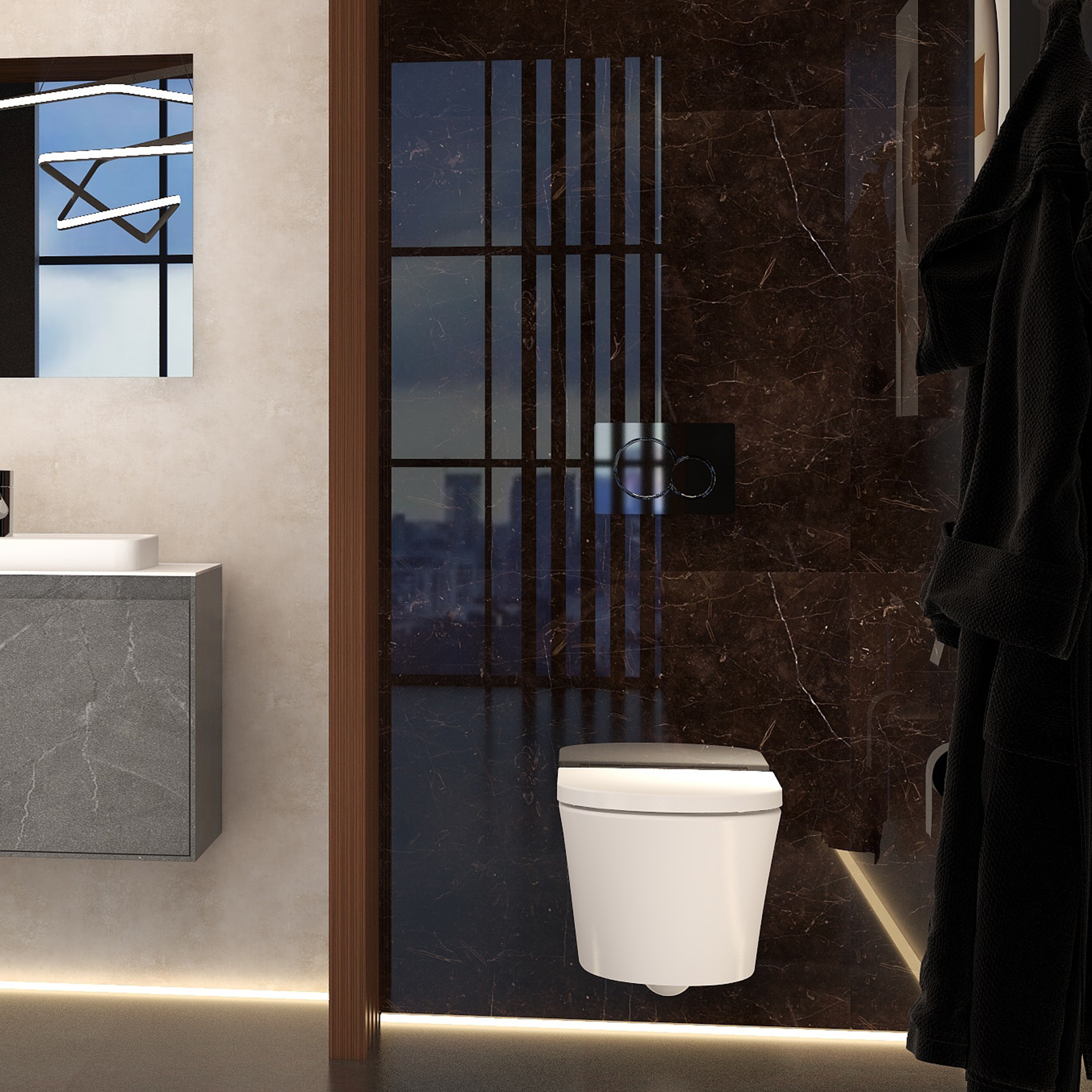 Imex Arco Rimless Wall Hung WC & Duraplast Soft Close Seat