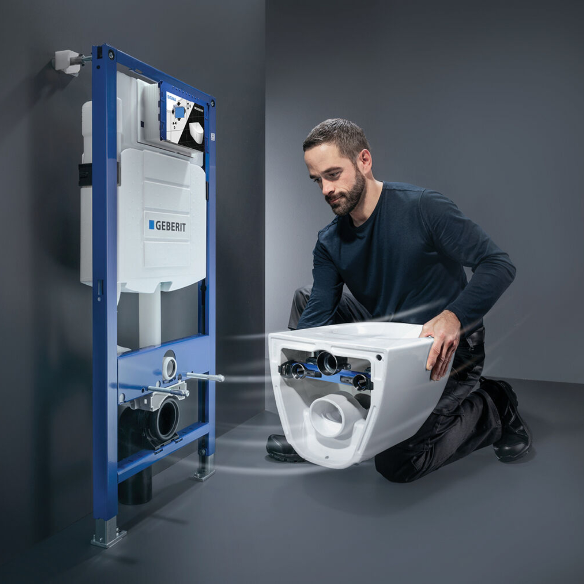 Geberit Duofix Wall Hung Frame & Cistern - 12cm