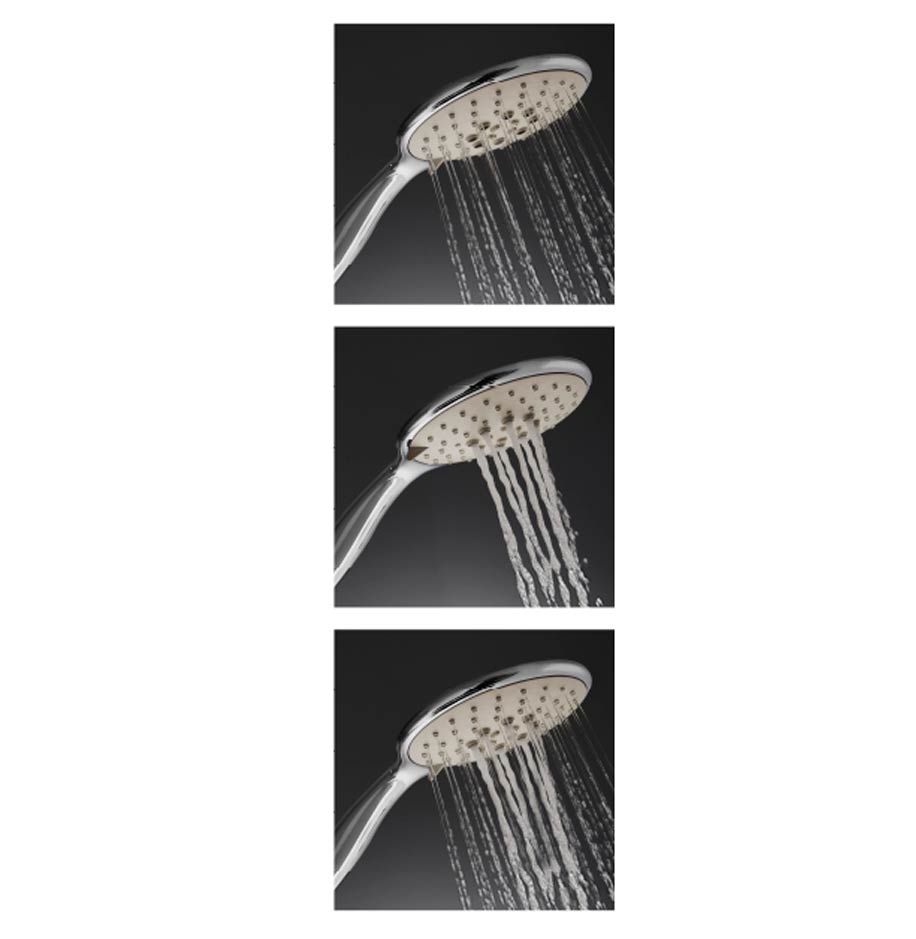 Crosswater Svelte Premium Slide Rail Shower Kit with Multi Function Handset