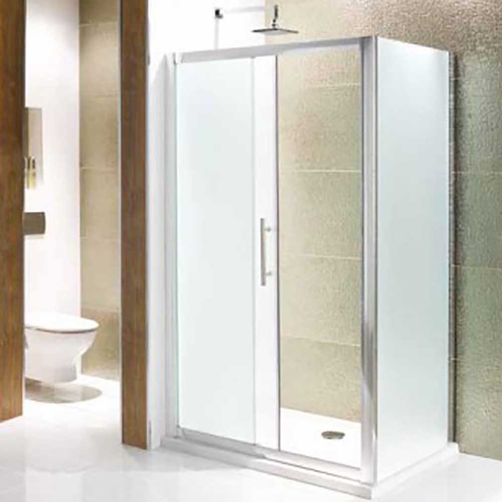 Eastbrook Volente Frosted Slider Door with Optional Side Panel