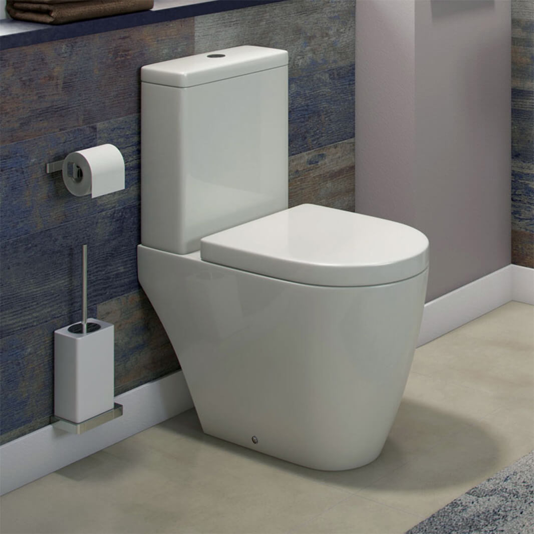 Harbour Clear Modern Close Coupled Toilet & Soft Close Seat
