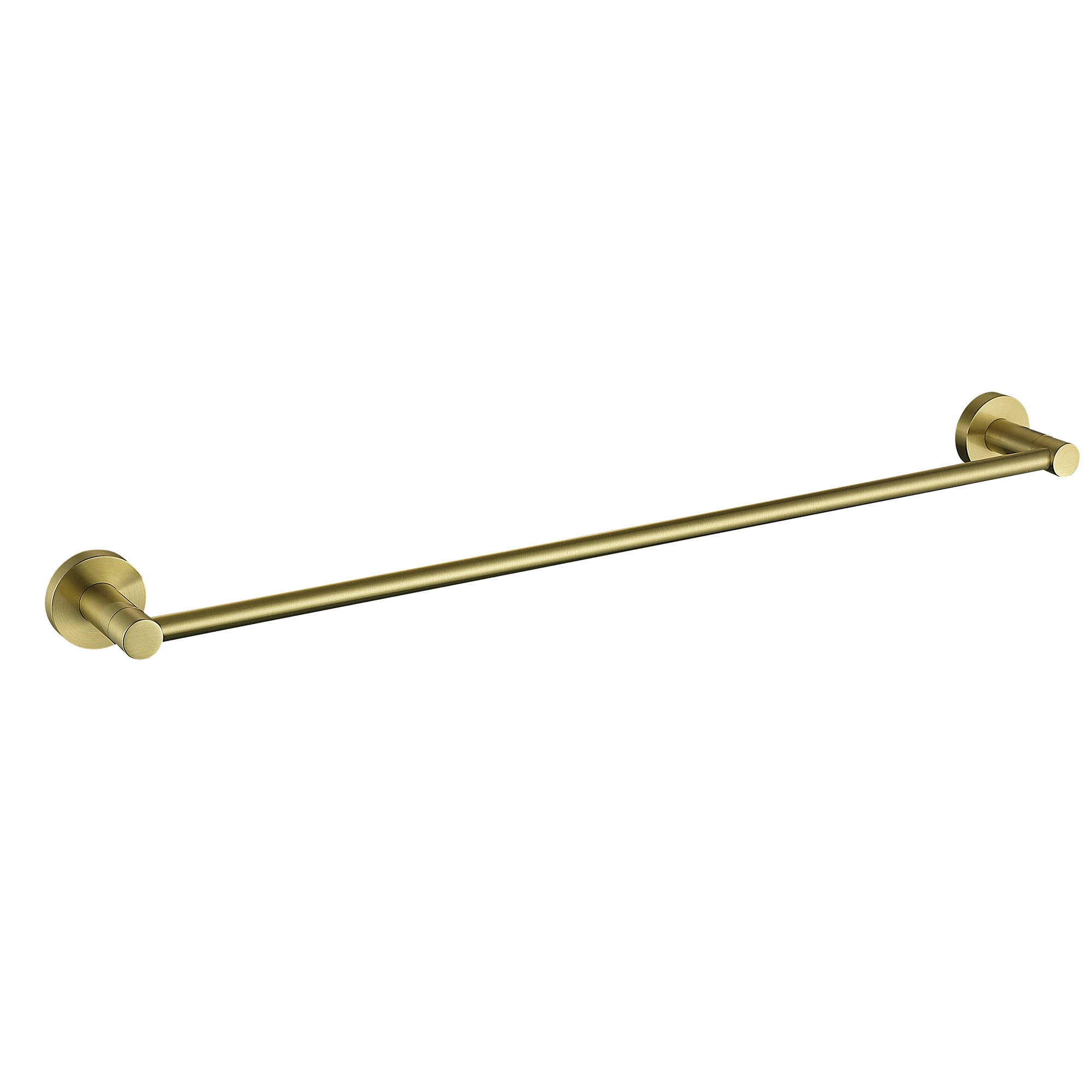 Harbour Clarity Single Towel Rail - Brushed Brass