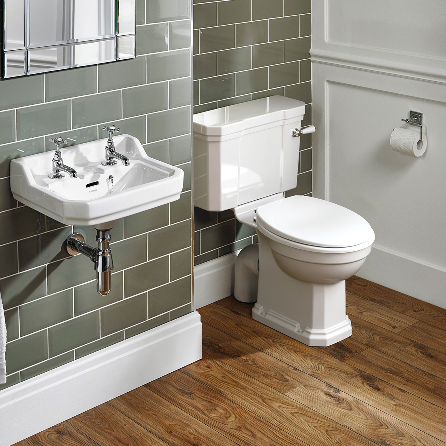 Ideal Standard Waverly Close Coupled Toilet (Excluding Seat)