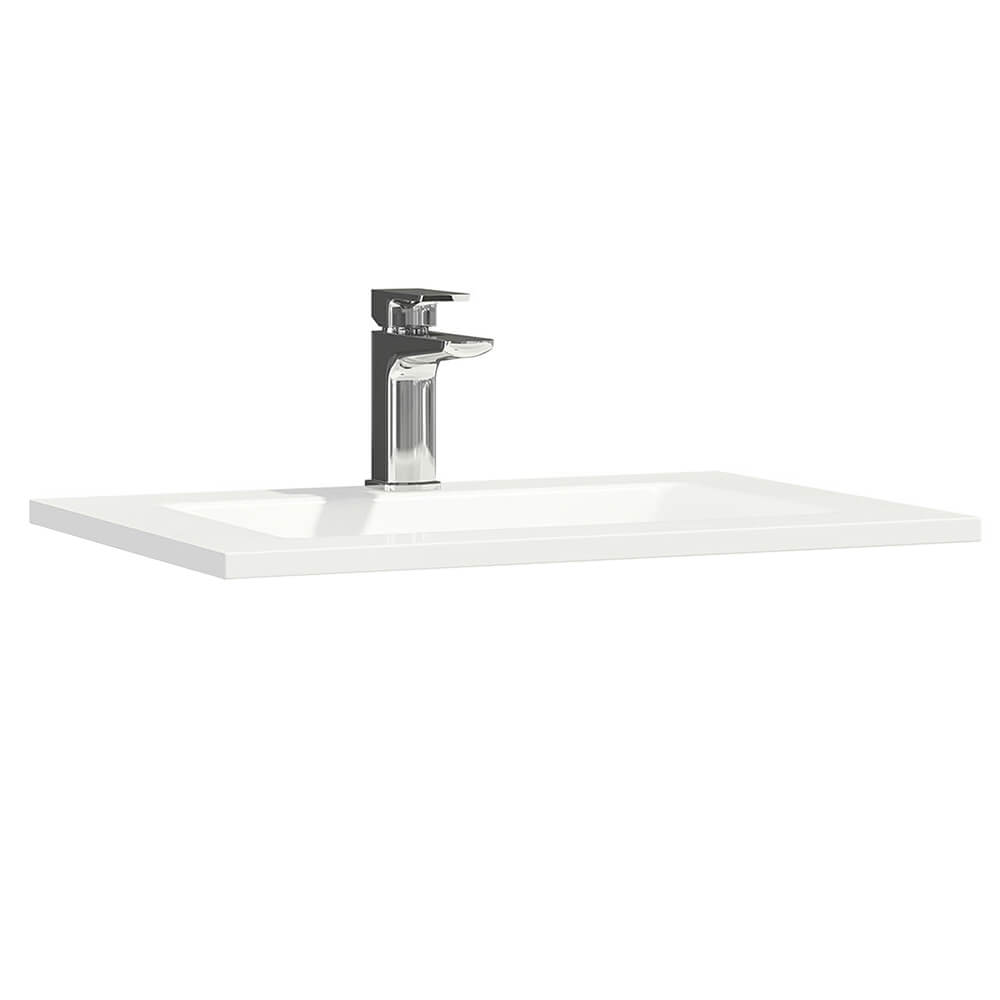 Vellamo Aspire 1100mm 2 Door Combination Basin & Toilet Unit - Gloss White