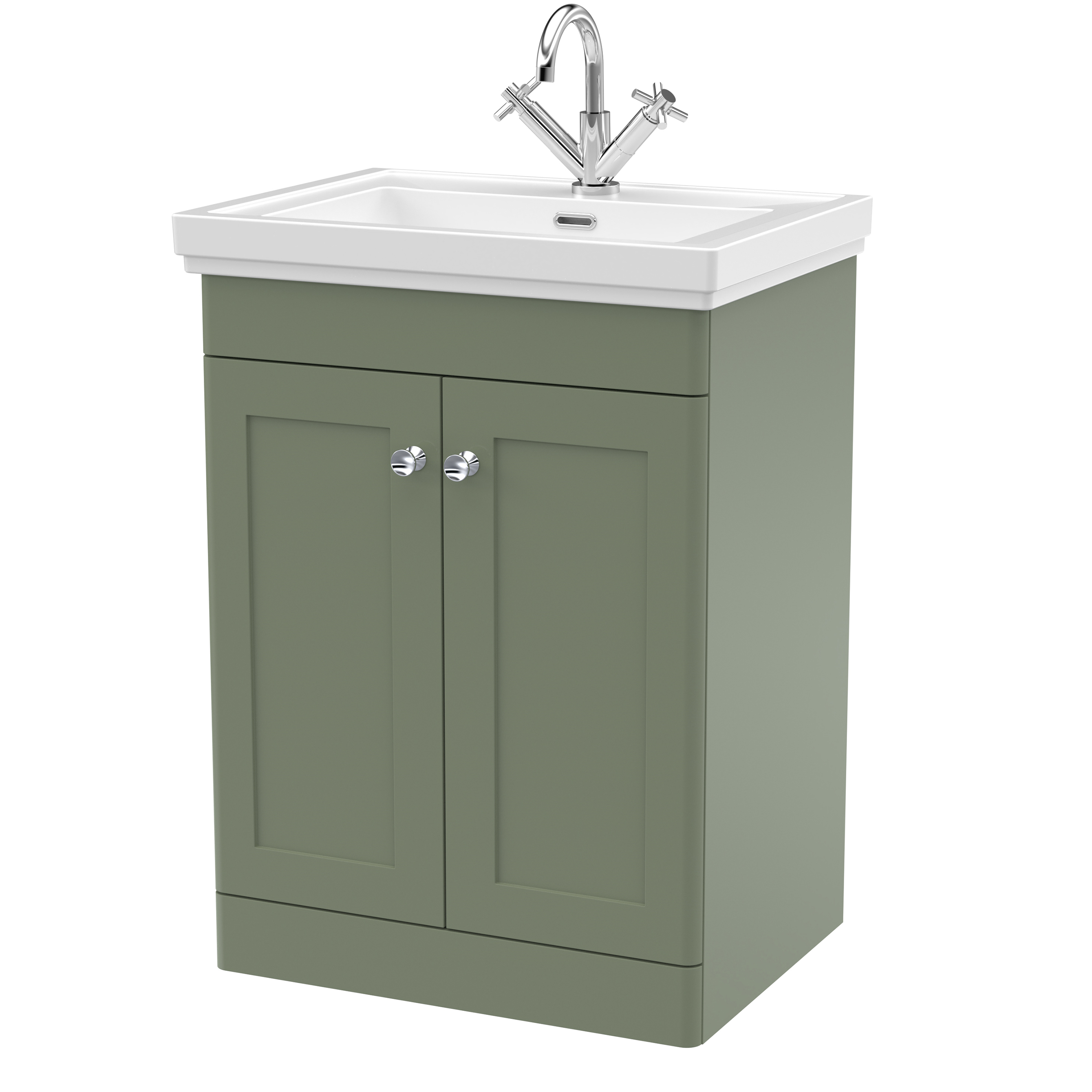 Butler & Rose Ophelia 600mm Floorstanding 2 Door Vanity Unit & Basin