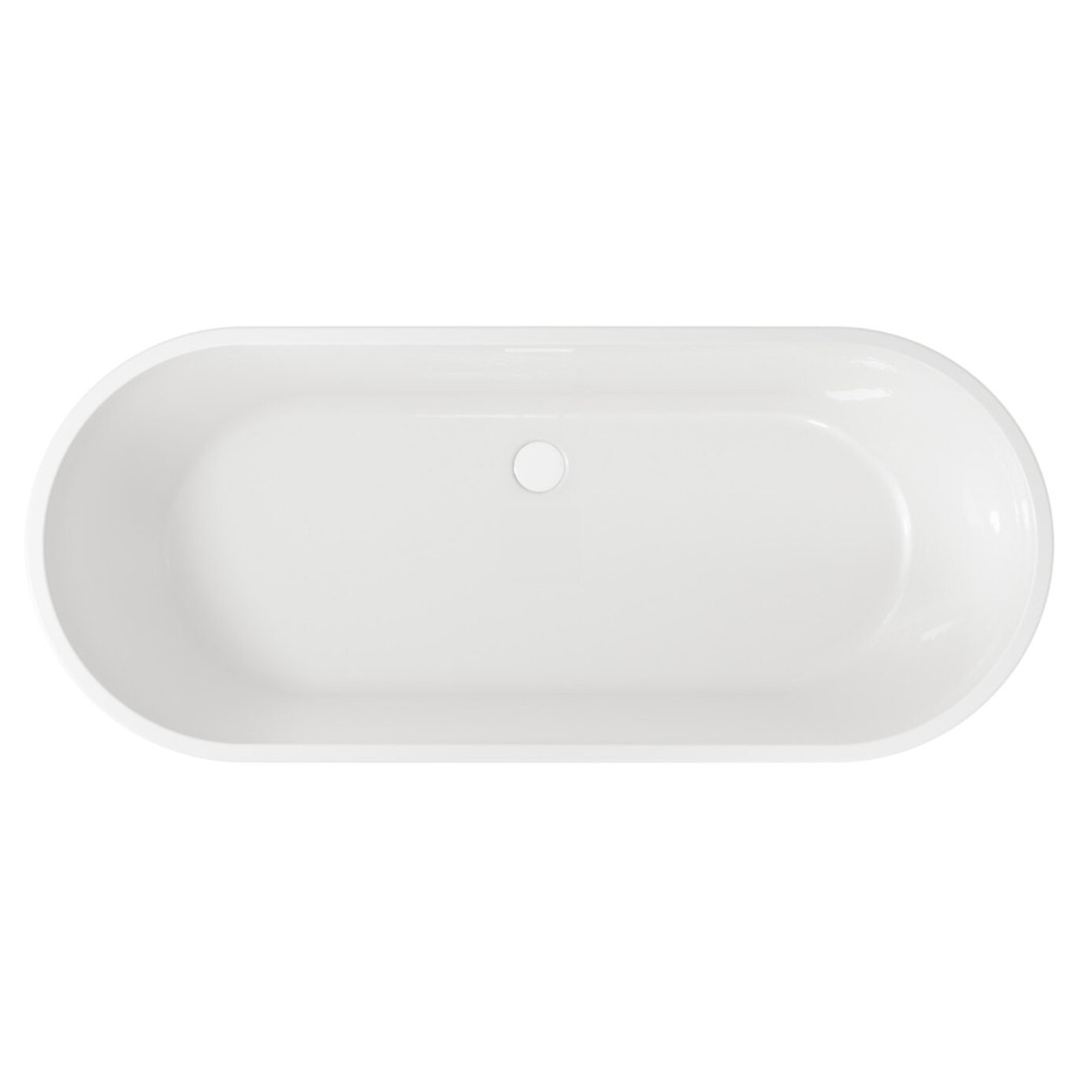 Ellie Acrylic White Freestanding Bath - 1650 x 700mm