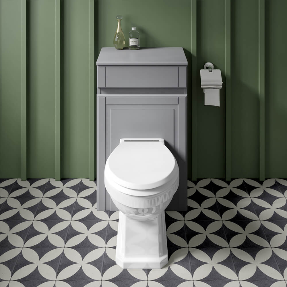Butler & Rose Catherine Traditional Back to Wall Toilet (Excluding Seat)
