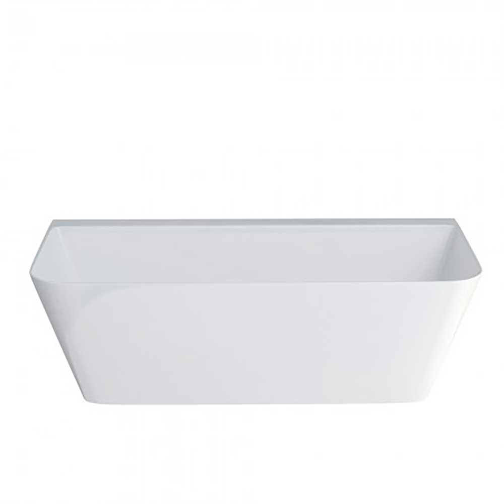Britton Bathrooms Patinato ClearStone Back to Wall Bath - 1524 & 1690 x 800mm