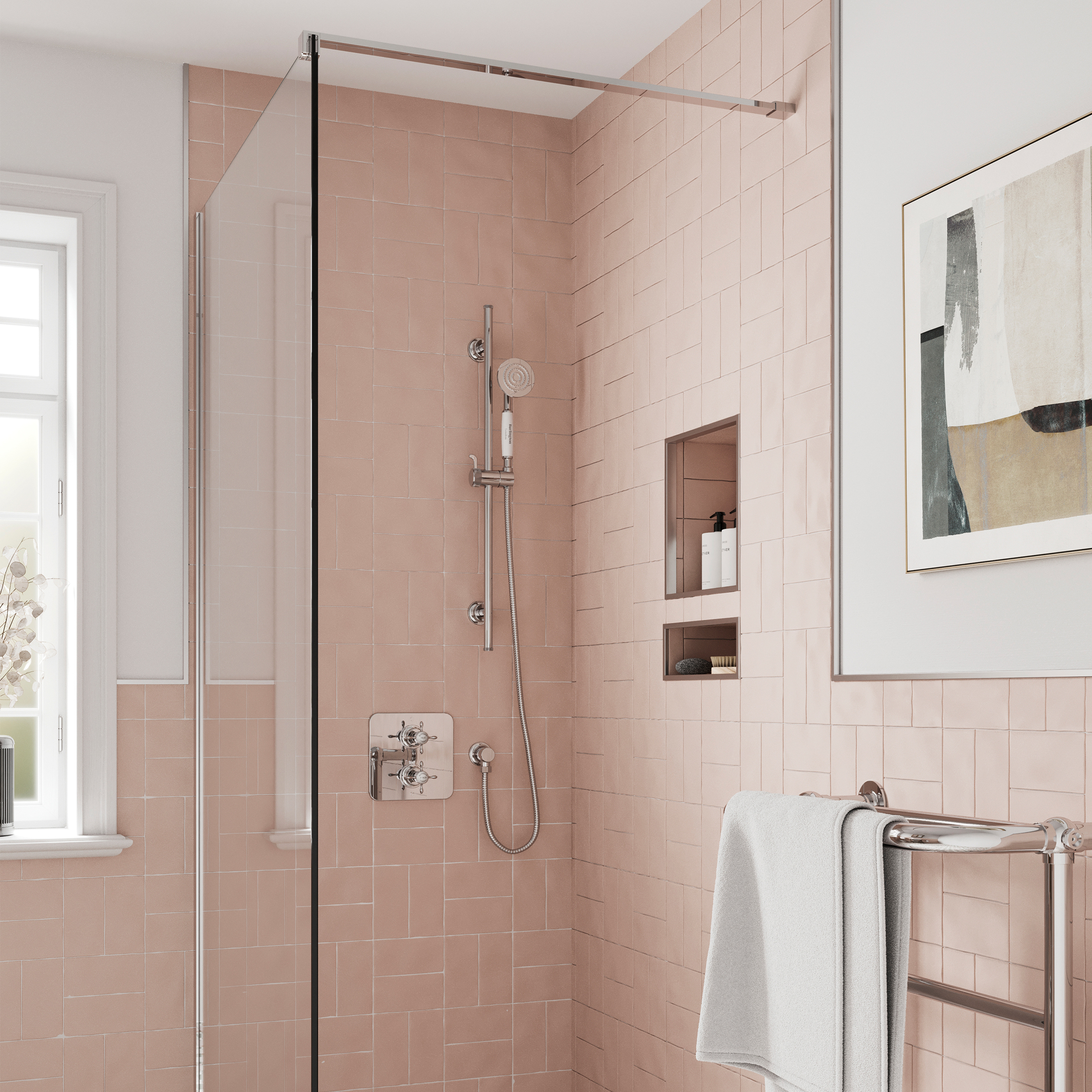 Burlington Guild Concealed Thermostatic Shower Valve & Slide Rail Kit