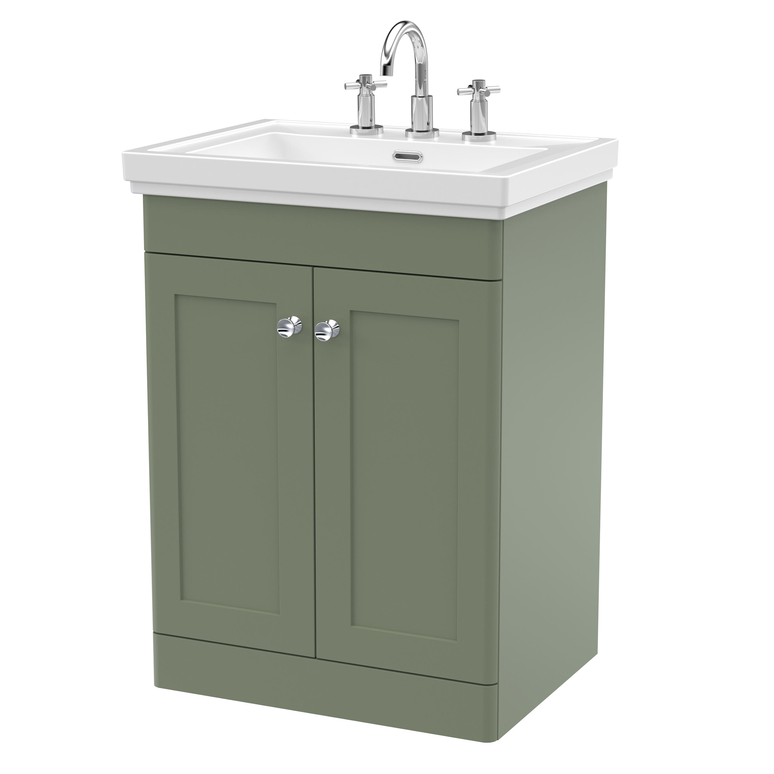 Butler & Rose Ophelia 600mm Floorstanding 2 Door Vanity Unit & Basin