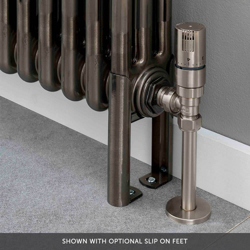Butler & Rose 2 Column Vertical Radiator - Bare Metal Lacquer Finish - 1500mm & 1800mm