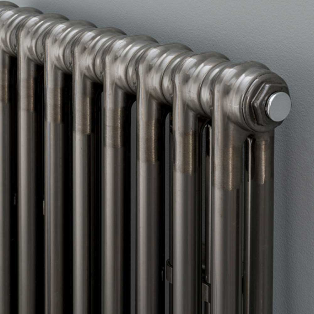 Butler & Rose 2 Column Vertical Radiator - Bare Metal Lacquer Finish - 1500mm & 1800mm