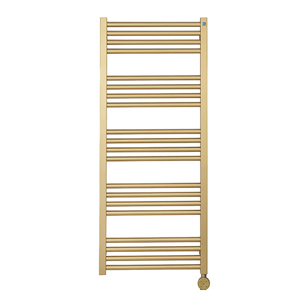Crosswater MPRO Electric Brushed Brass Heated Towel Rail