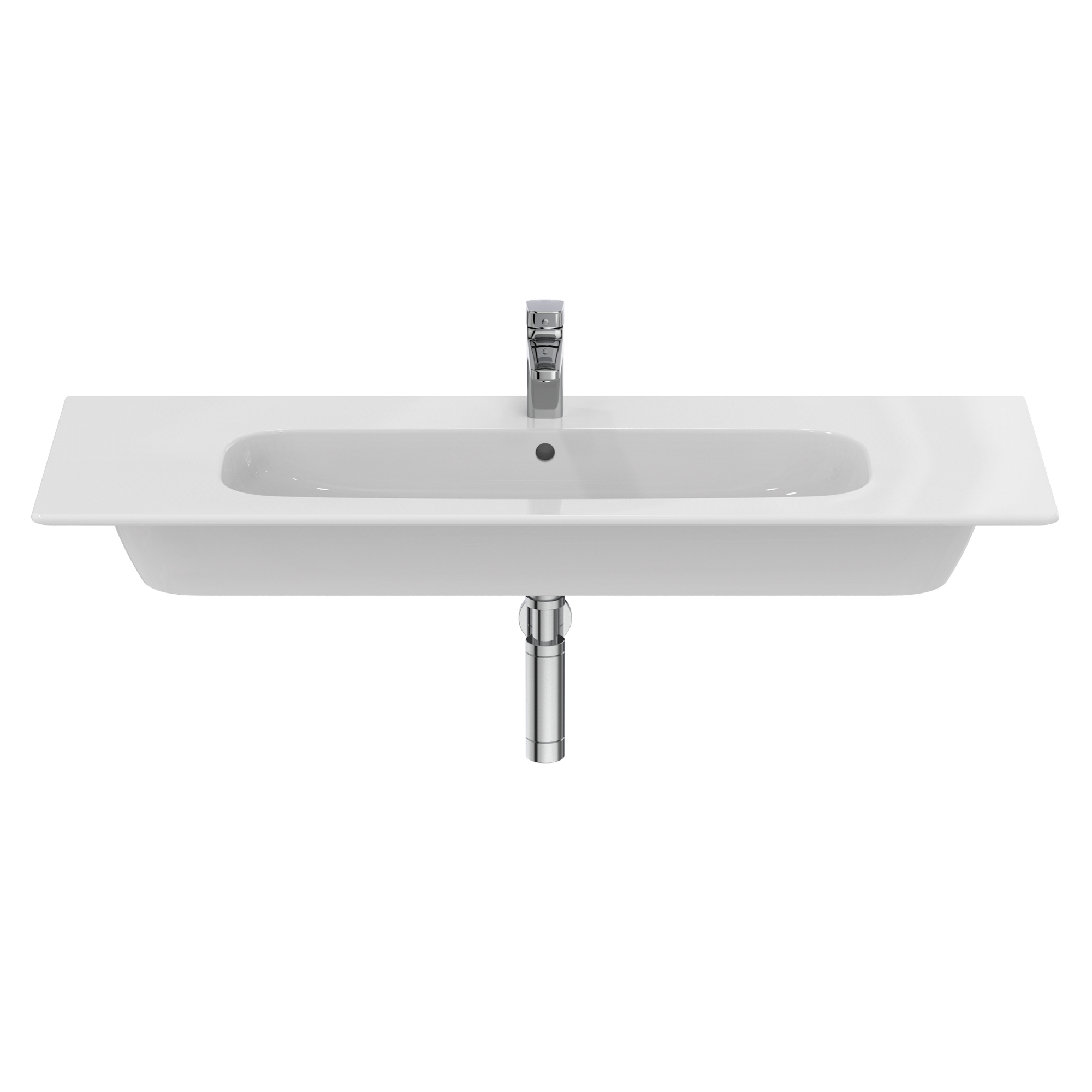 Ideal Standard i.life A Wall Hung Basin & Chrome Bottle Trap