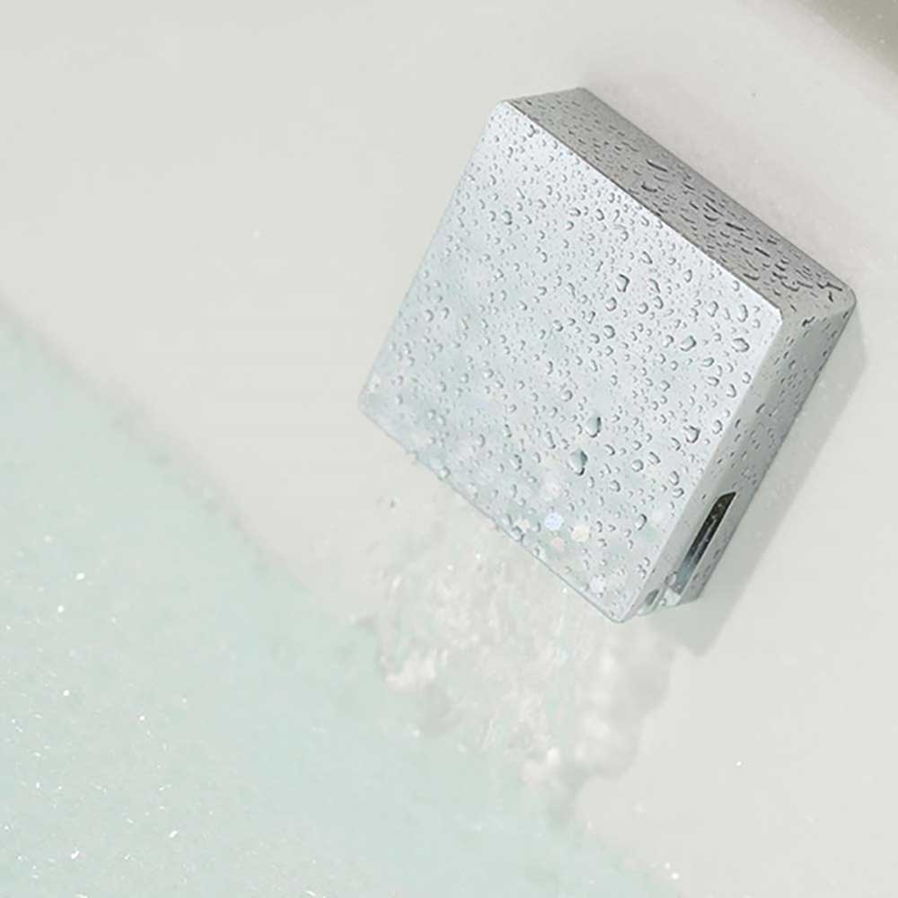 Elijah Concealed Shower Valve with Fixed Head, Slide Rail Kit & Overflow Bath Filler
