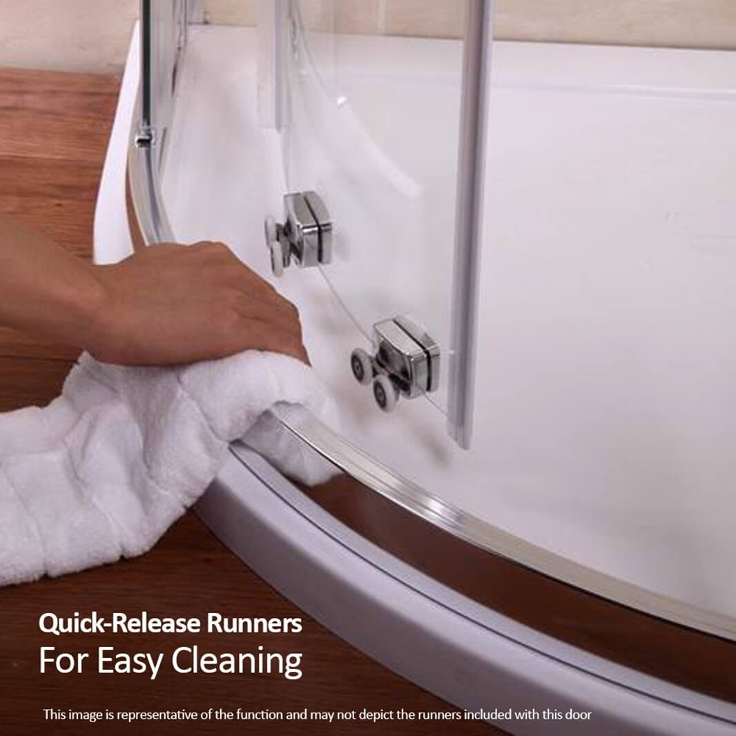 Harbour Primrose Double Door D-Shaped Shower Enclosure
