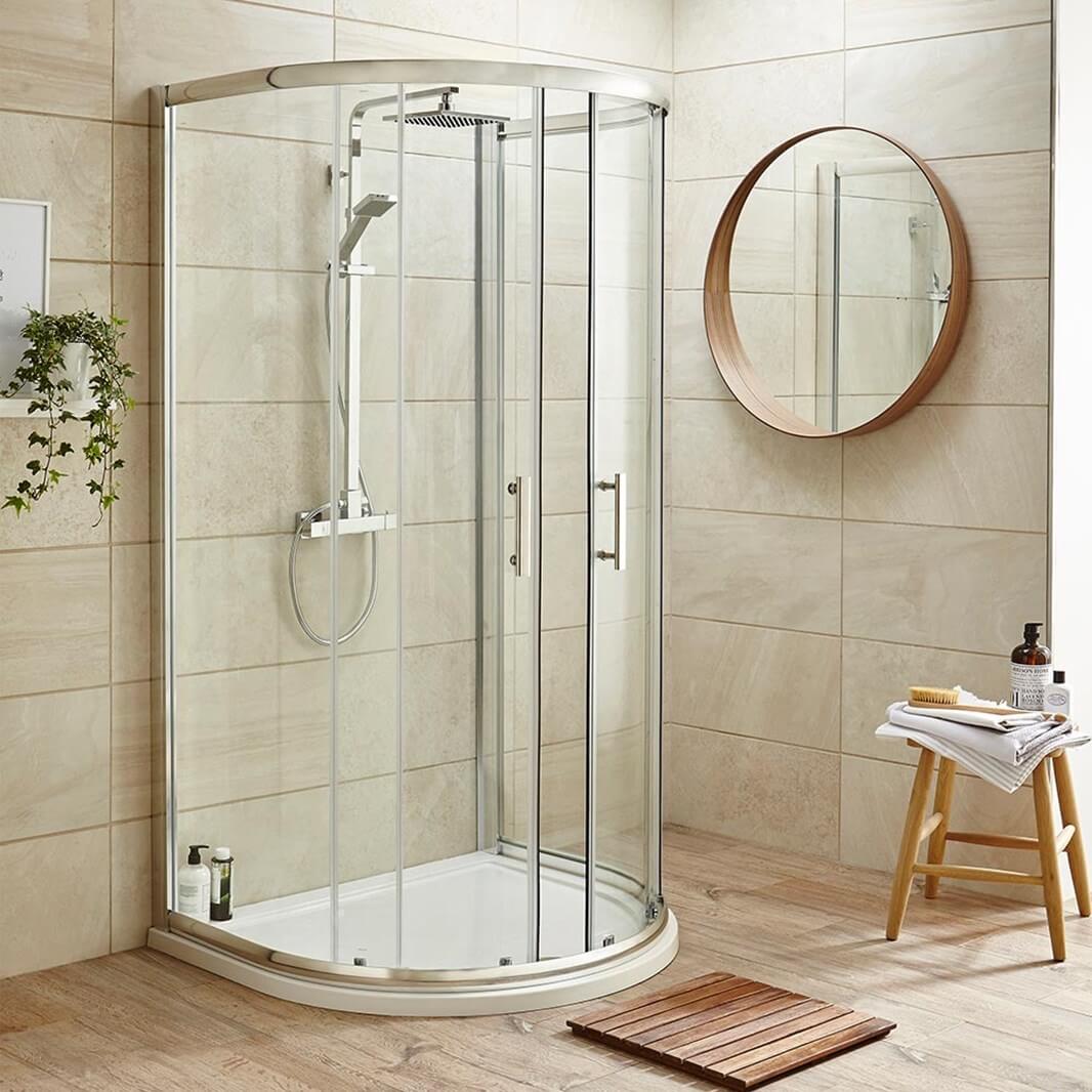 Harbour Primrose Double Door D-Shaped Shower Enclosure