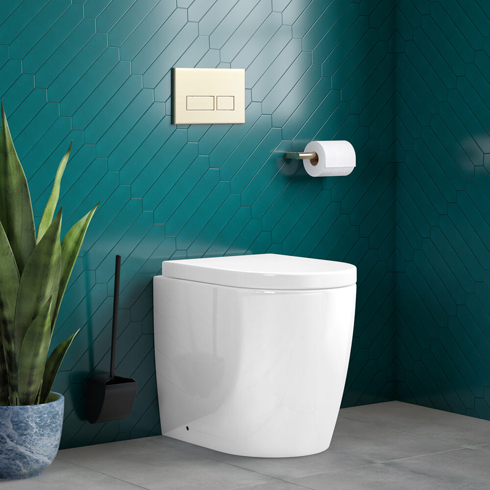 Harbour Clear Back to Wall Modern Toilet & Soft Close Seat