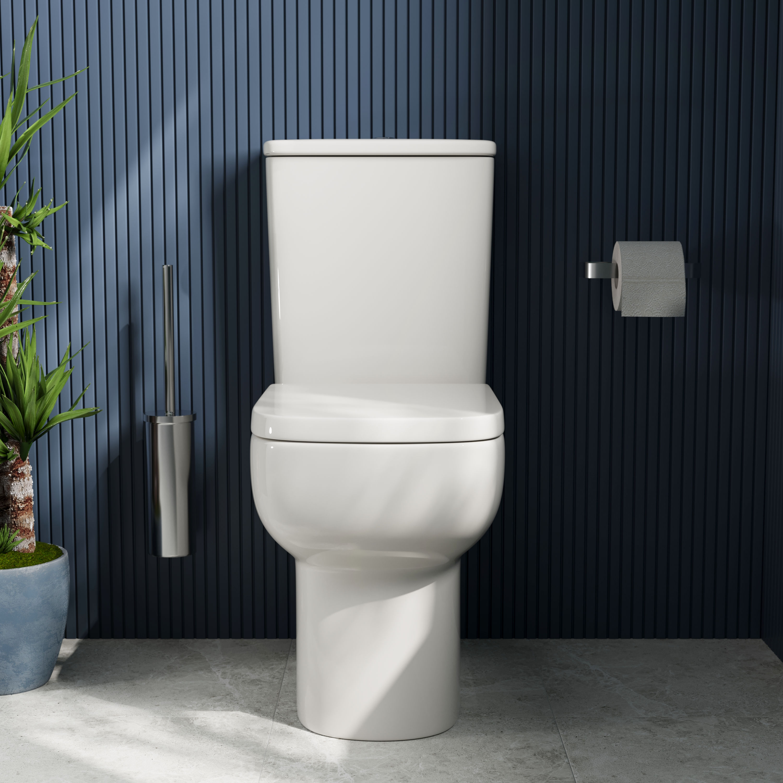 Harbour Icon Rimless Comfort Height Close Coupled Toilet & Soft Close Seat