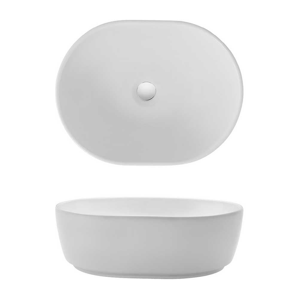 Crosswater Pearl Ceramic Countertop Basin