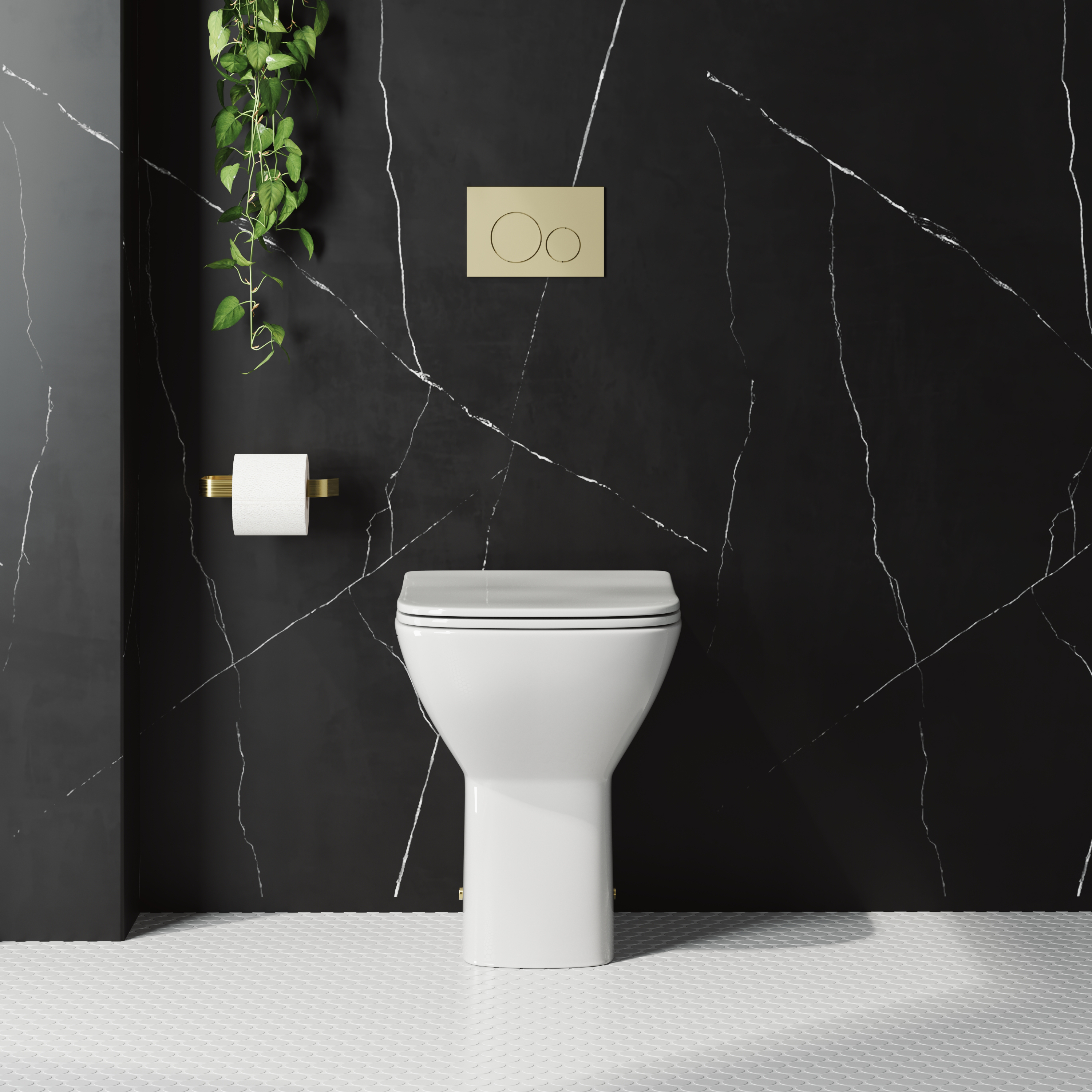 Harbour Alchemy Rimless Back To Wall Comfort Height Toilet & Soft Close Seat