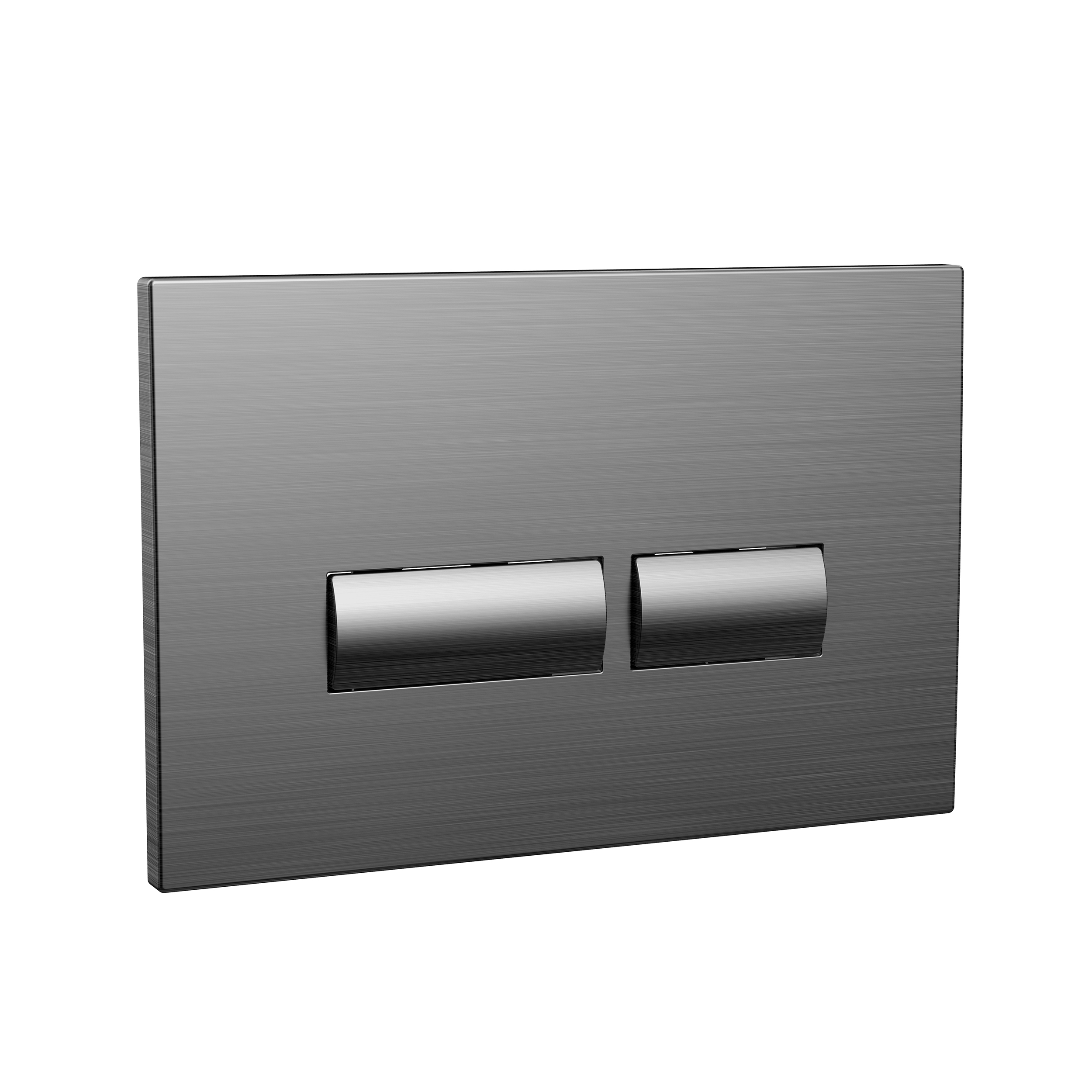 Dual Flush Plate with Angular Buttons