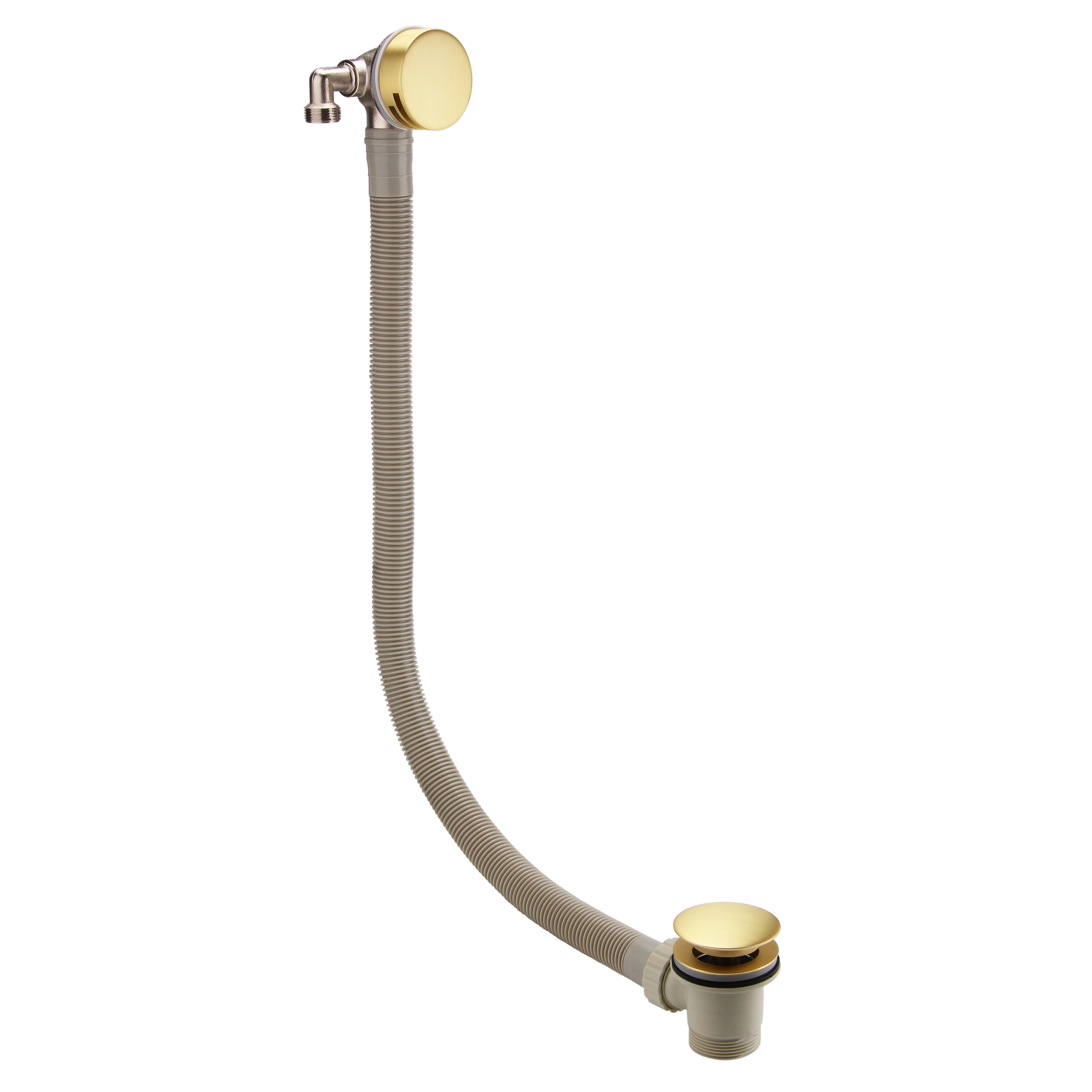 Harbour Clarity Overflow Bath Filler - Brushed Brass