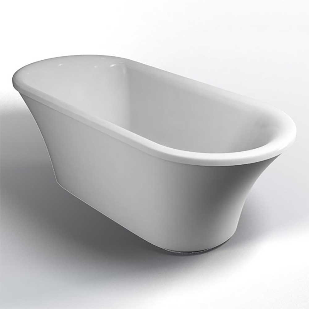 Burlington Brindley Freestanding Bath with Surround - 1700 x 750mm