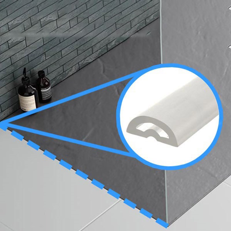 Uniblade Chameleon Grey Rubber Threshold Wet Room Floor Seal - 1200mm