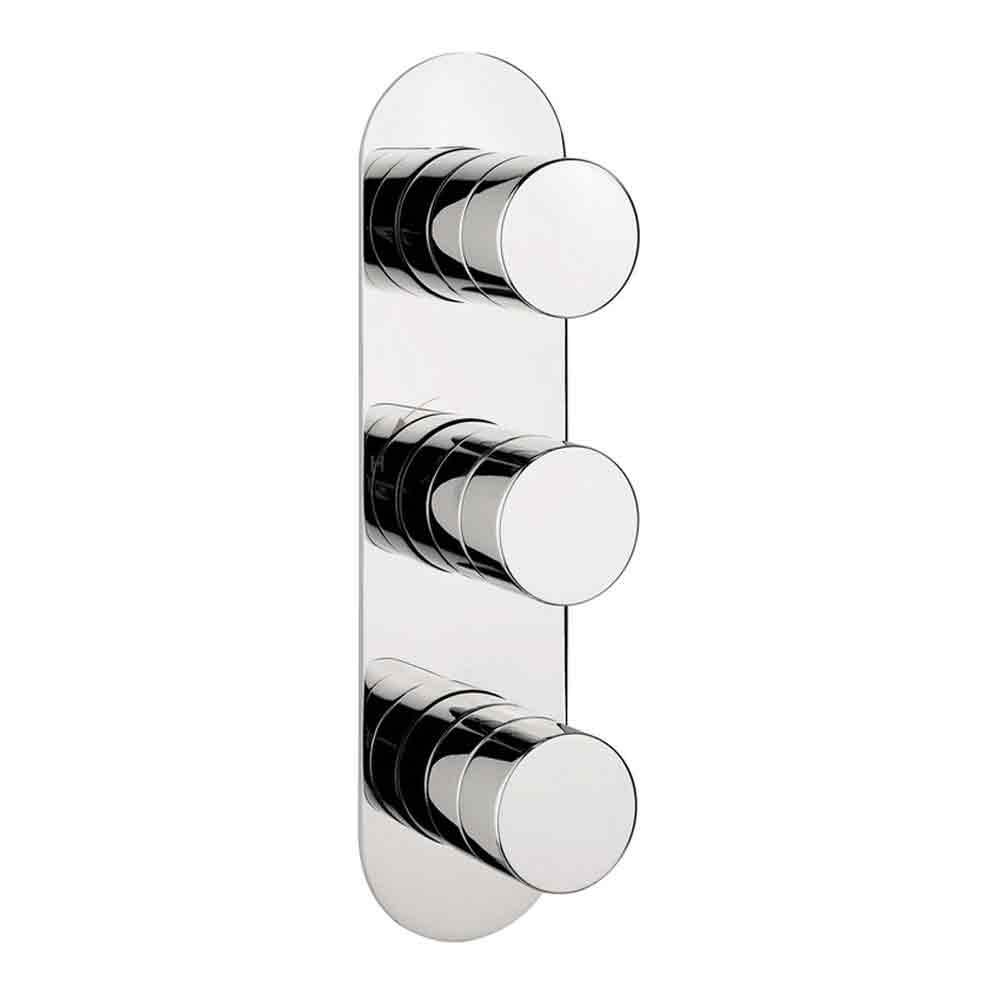 Crosswater Central Concealed Thermostatic Shower Valve 2 Outlet 3 Handle
