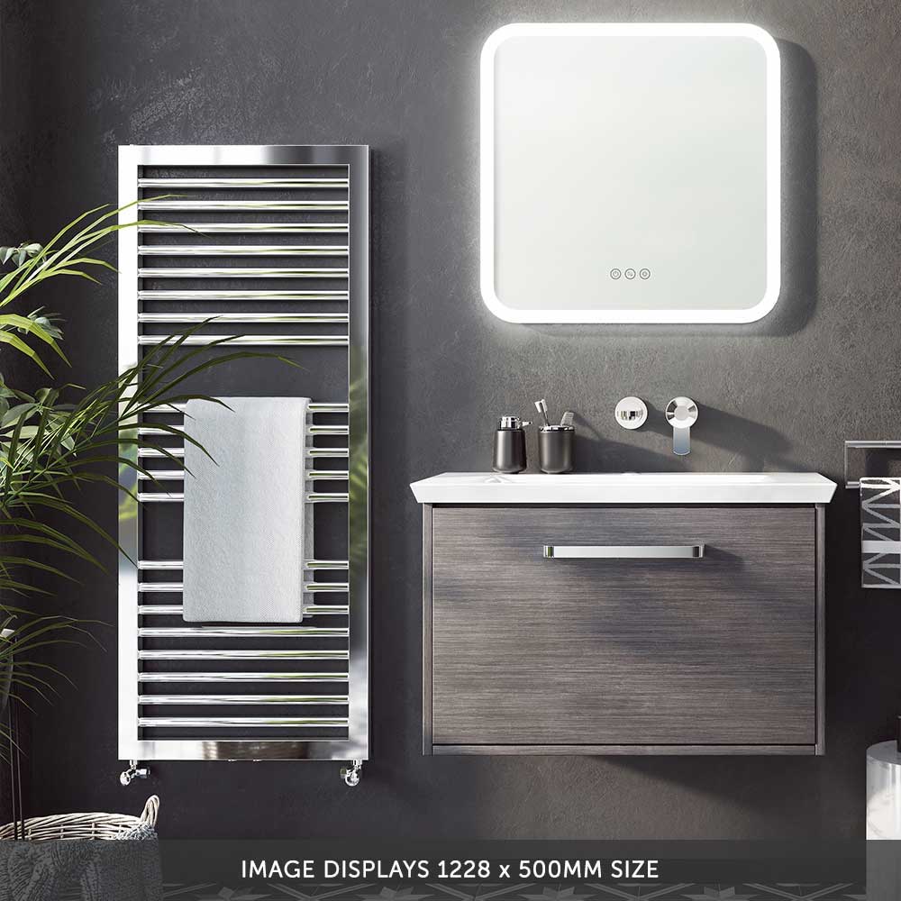 Crosswater Infinity Heated Towel Rail - 1813 x 500mm - Chrome