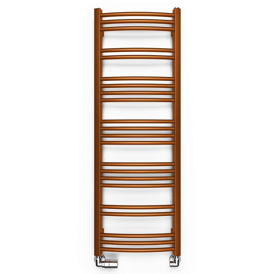 Terma Jade Curved Heated Towel Rail - True Copper - 2 Sizes