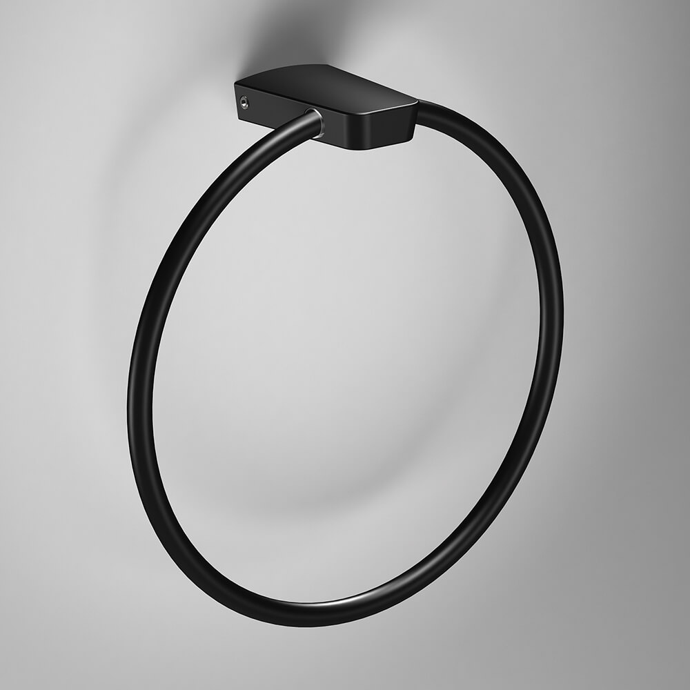 Sonia S6 Black Towel Ring