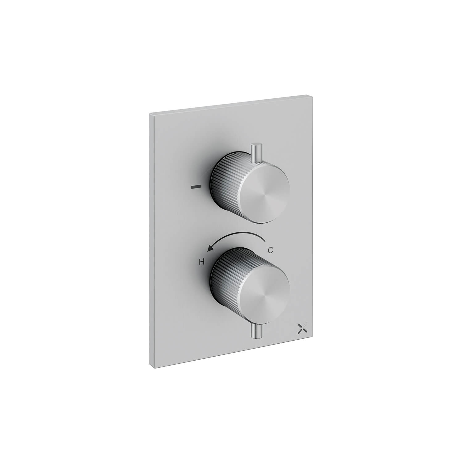 Crosswater 3ONE6 Stainless Steel 2 Outlet Concealed Shower Valve with Crossbox Technology