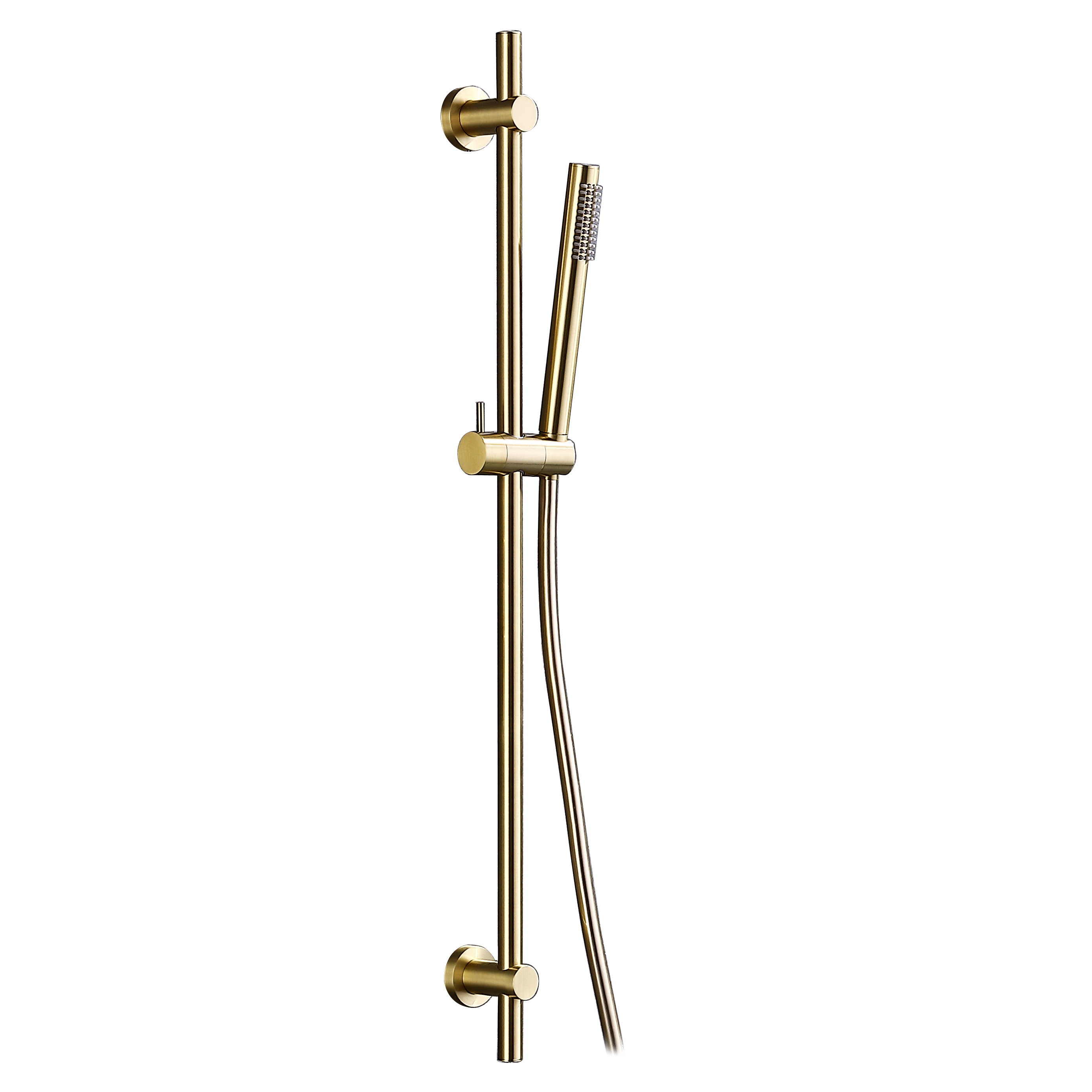 Harbour Clarity Brushed Brass Slide Rail Shower Kit with Shower Handset & Hose
