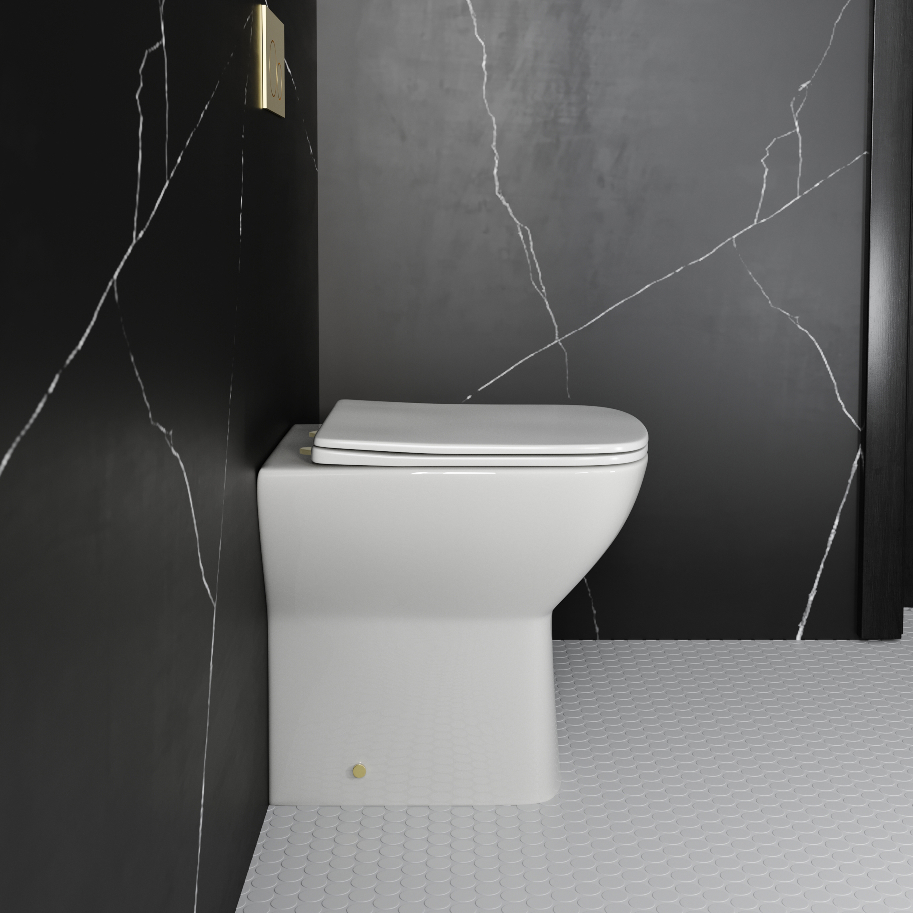 Harbour Alchemy Rimless Back To Wall Comfort Height Toilet & Soft Close Seat