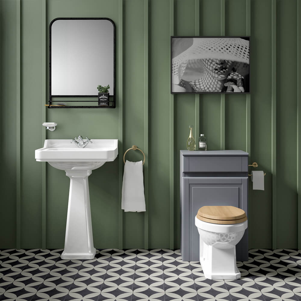 Butler & Rose Catherine Traditional Back to Wall Toilet (Excluding Seat)