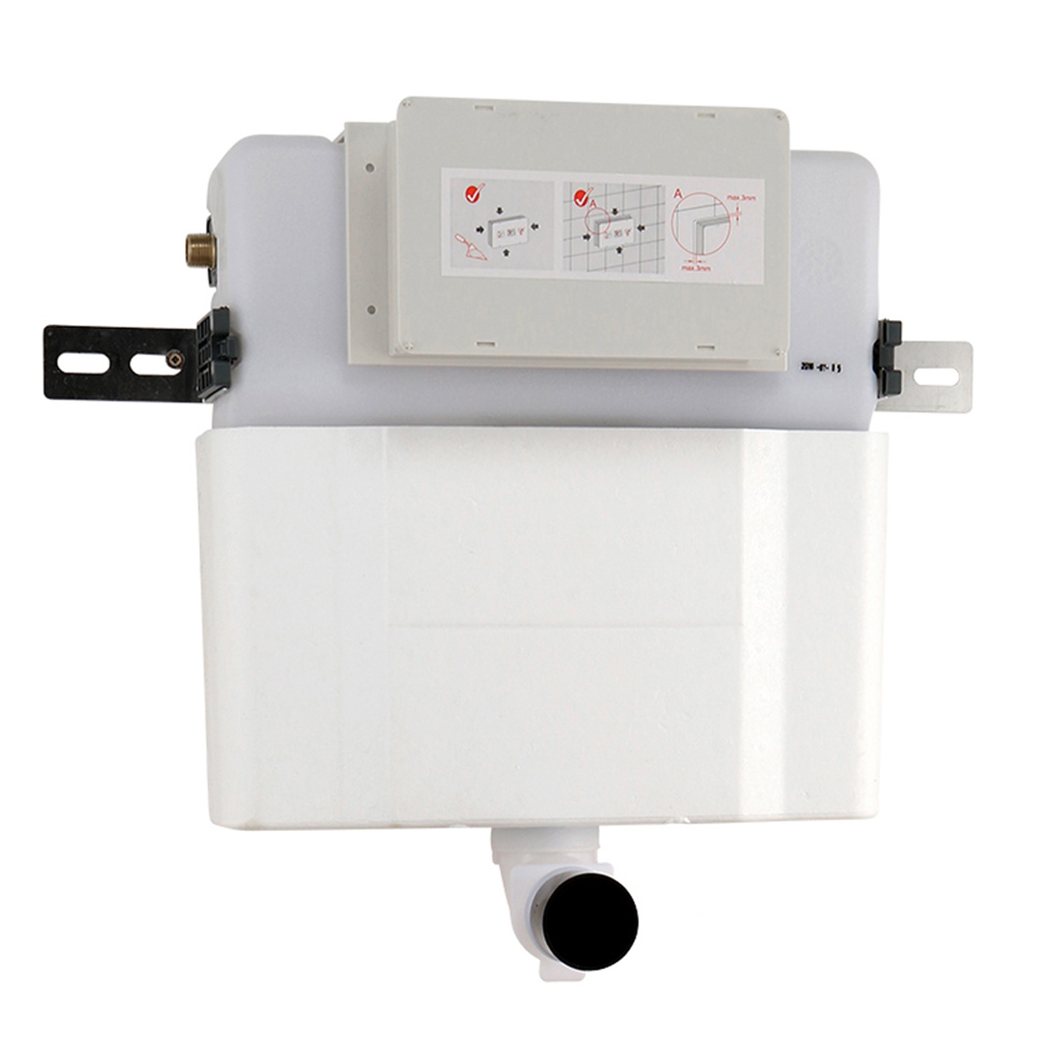 Abacus Dual Flush Concealed Cistern for 820mm Frame