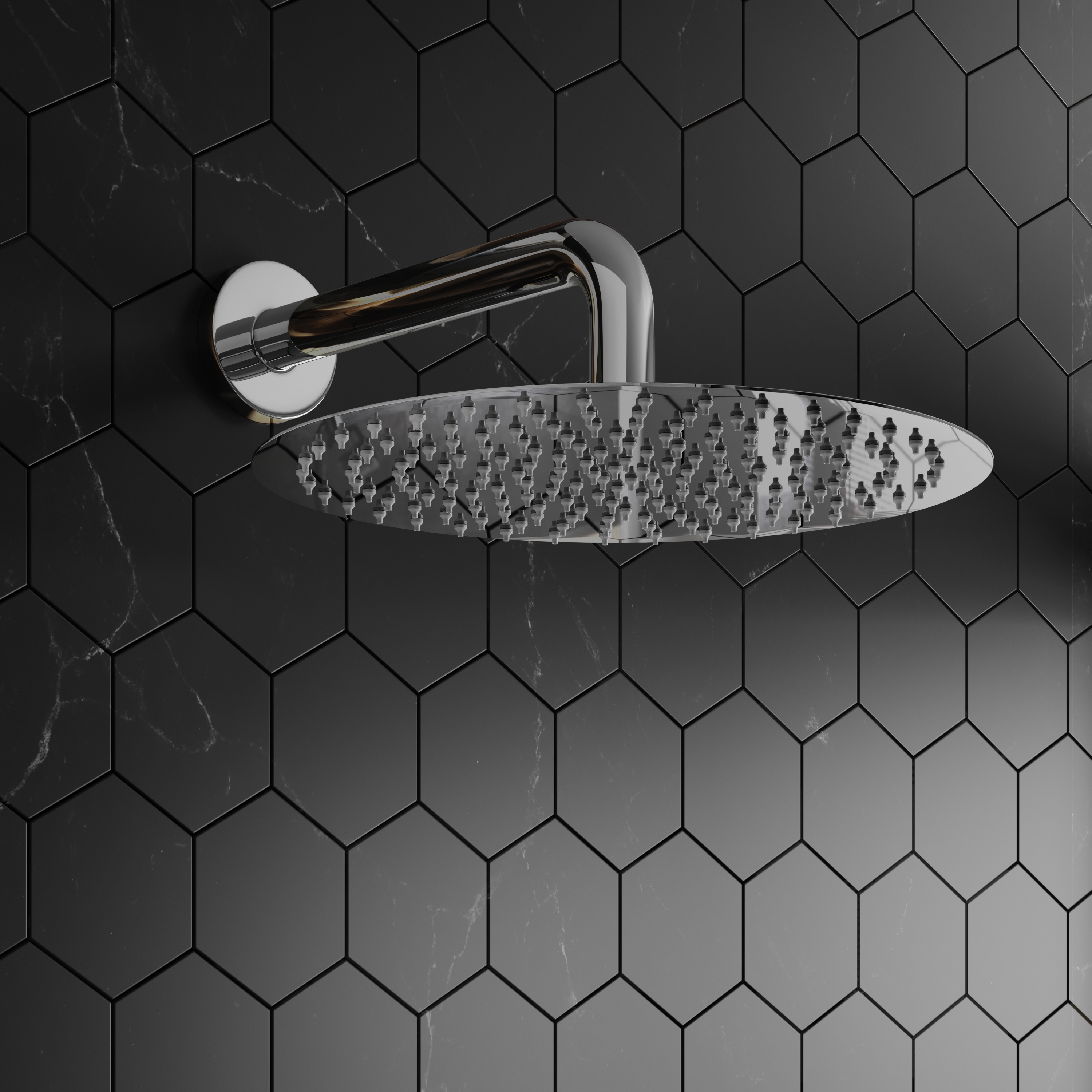 Melanie Concealed Shower Valve & Fixed Shower Head
