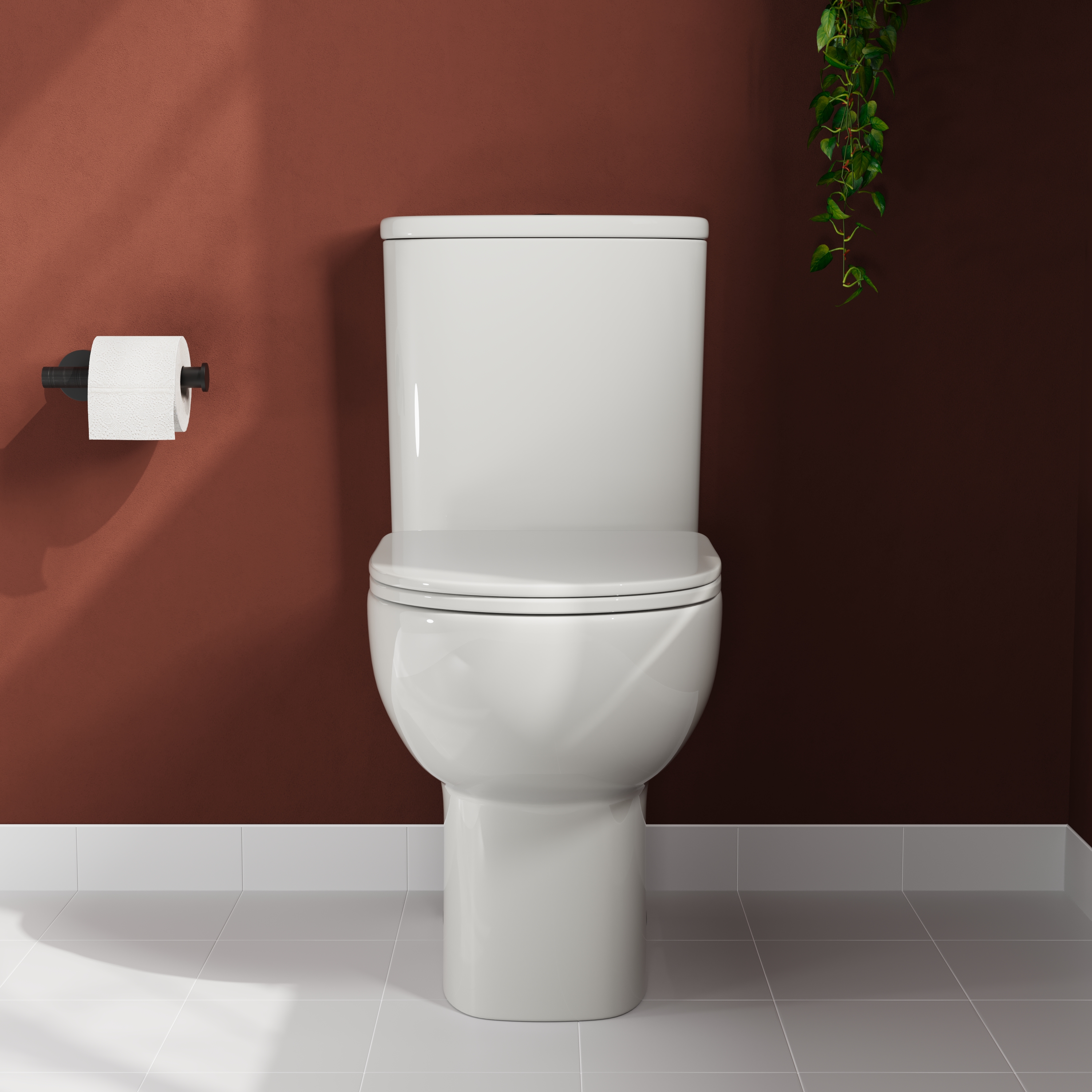 Harbour Serenity Rimless Close Coupled Toilet with Soft Close Seat