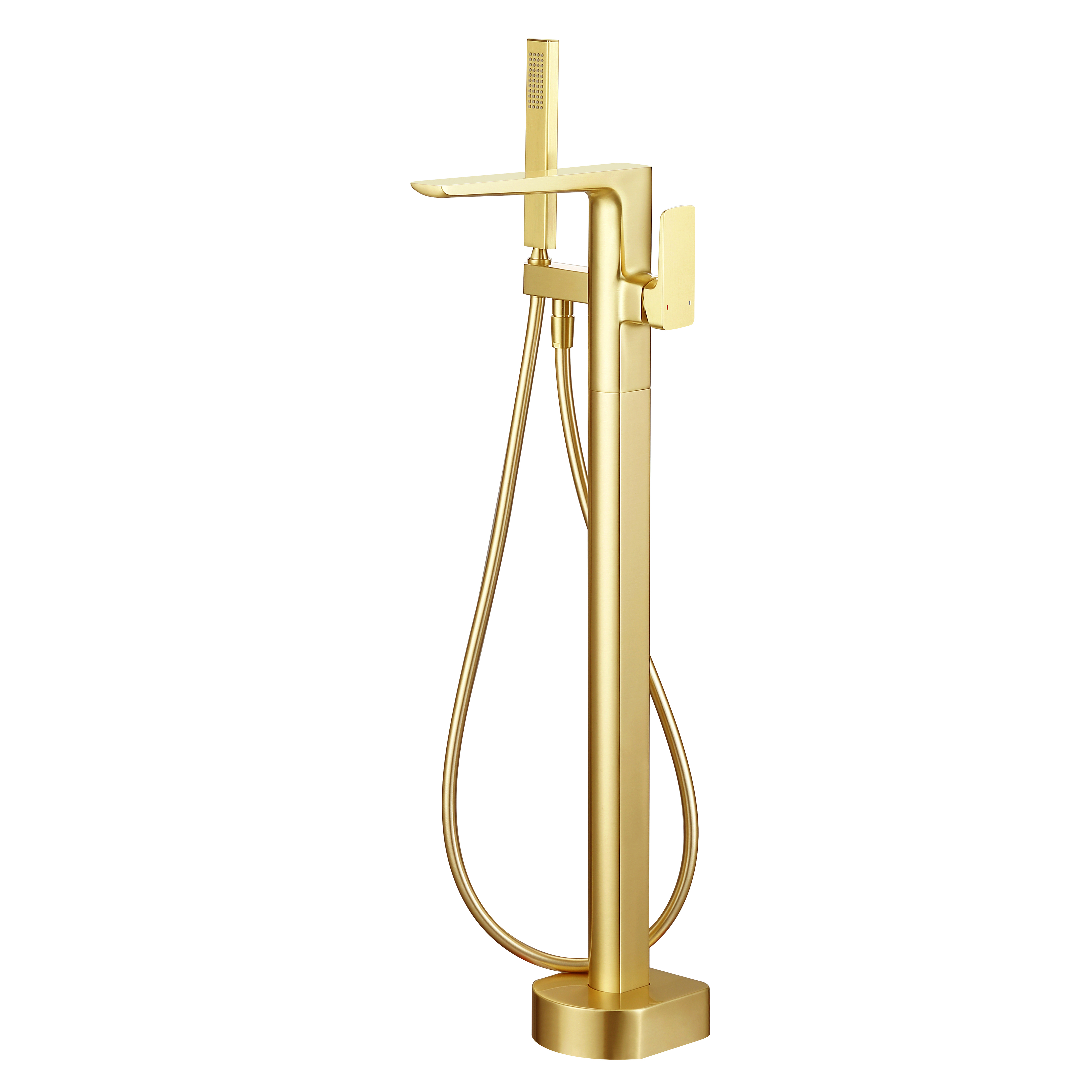 Harbour Status Floorstanding Bath Shower Mixer Tap - Brushed Brass