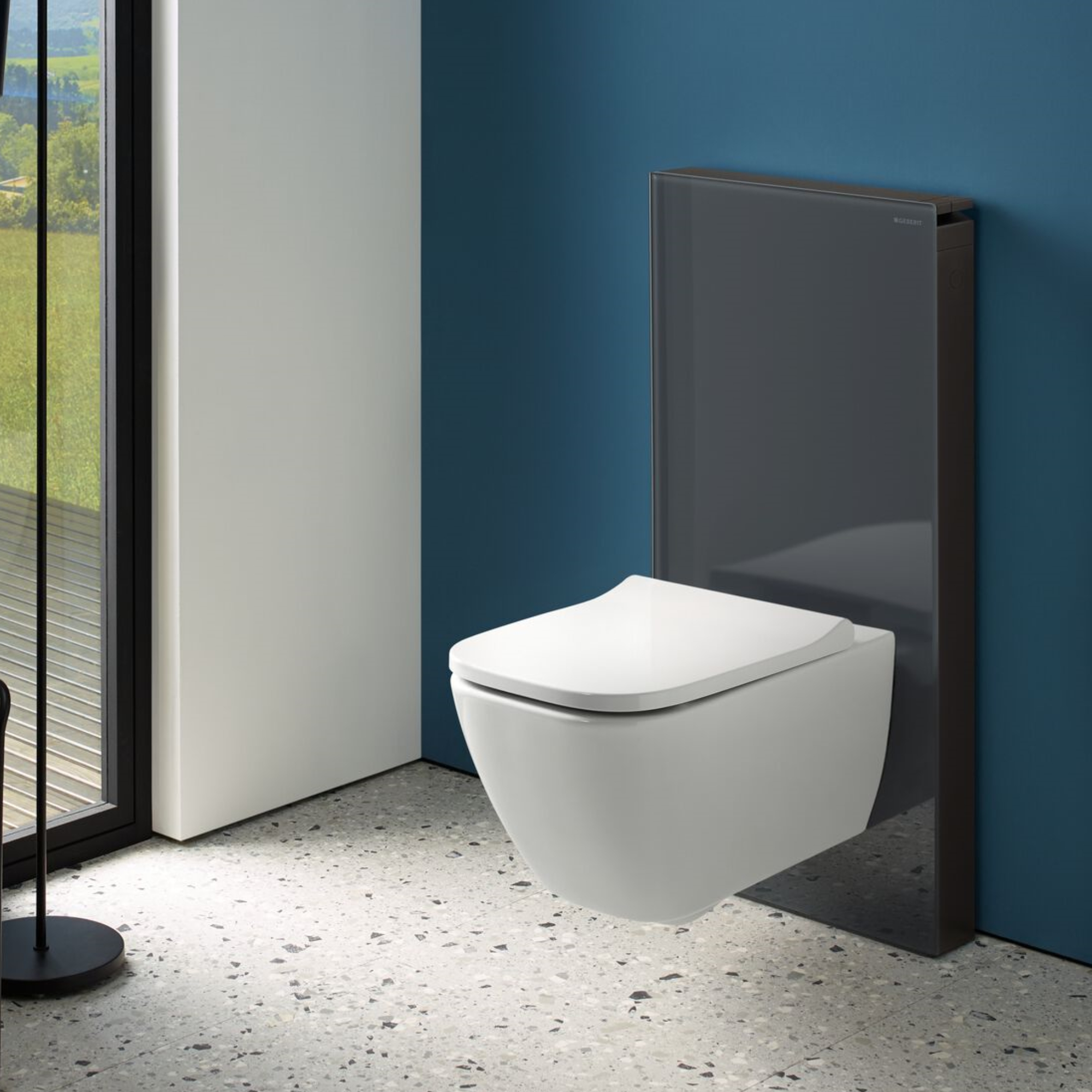 Geberit Smyle Rimless Wall Hung Pan & Soft Close Seat
