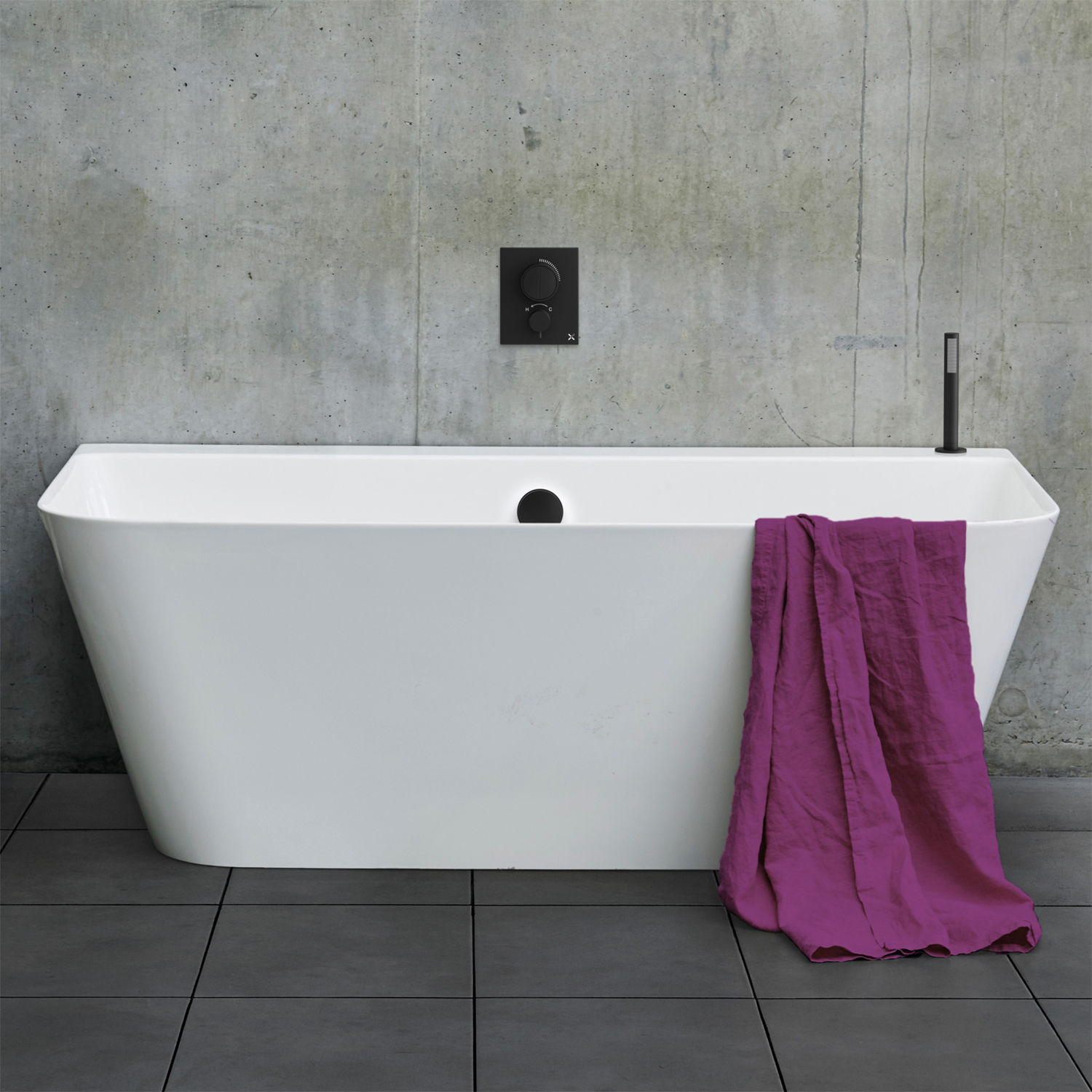 Crosswater Artist Back to Wall Bath