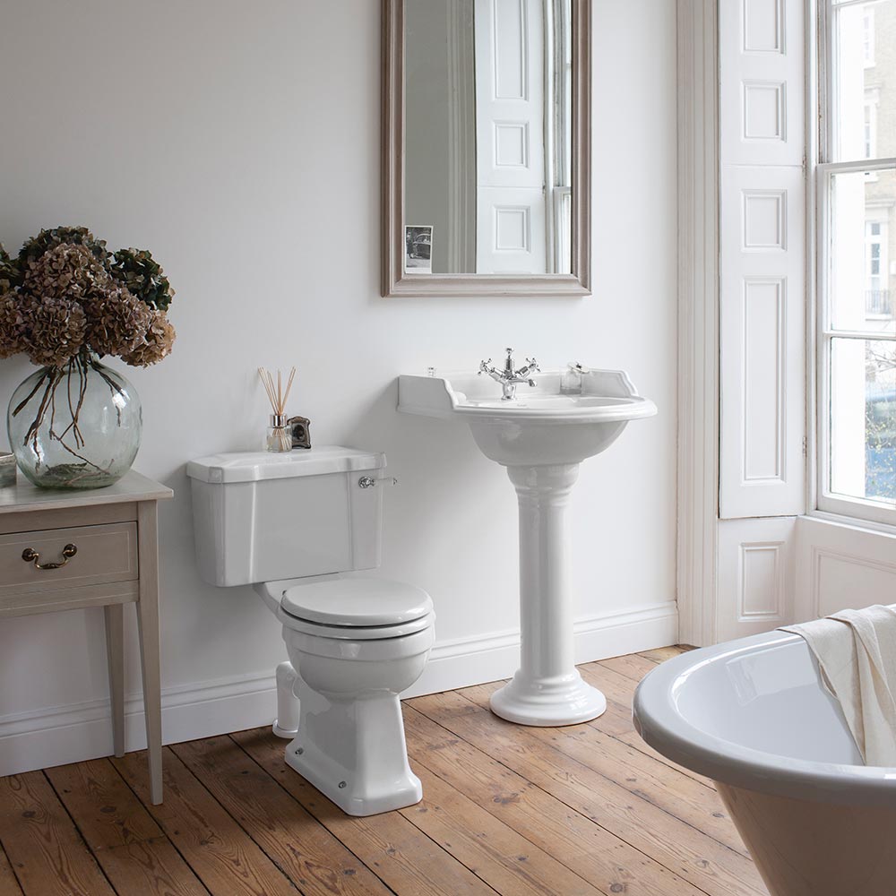 Burlington Traditional Close Coupled Toilet (Excluding Seat)