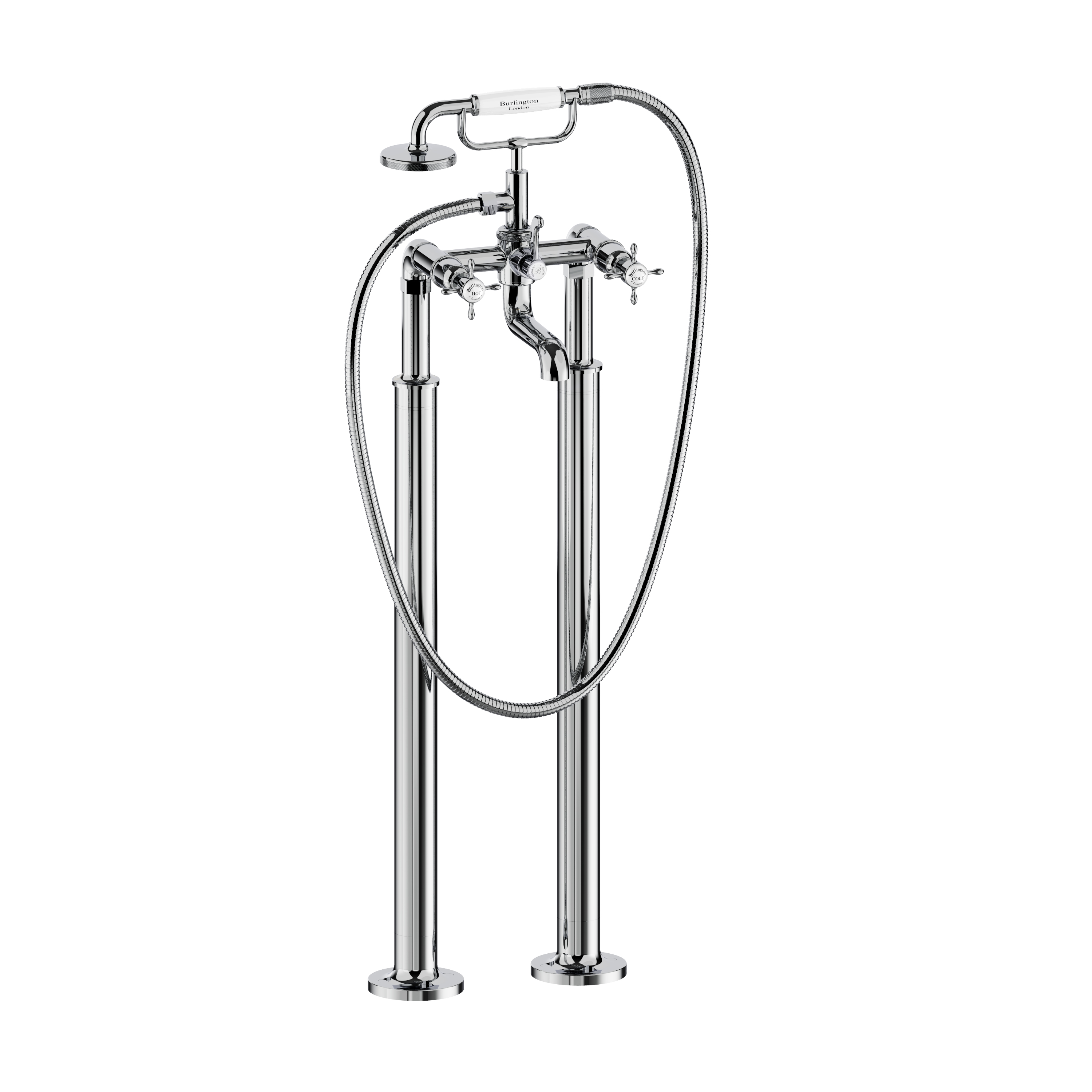 Burlington Guild Freestanding Bath Shower Mixer with Shower Kit