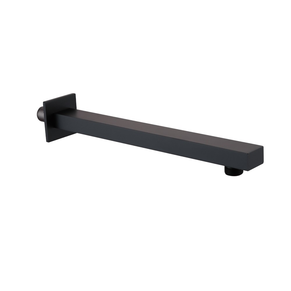 Harbour Status Concealed Shower Valve & Wall Mounted Fixed Shower Head - Matt Black