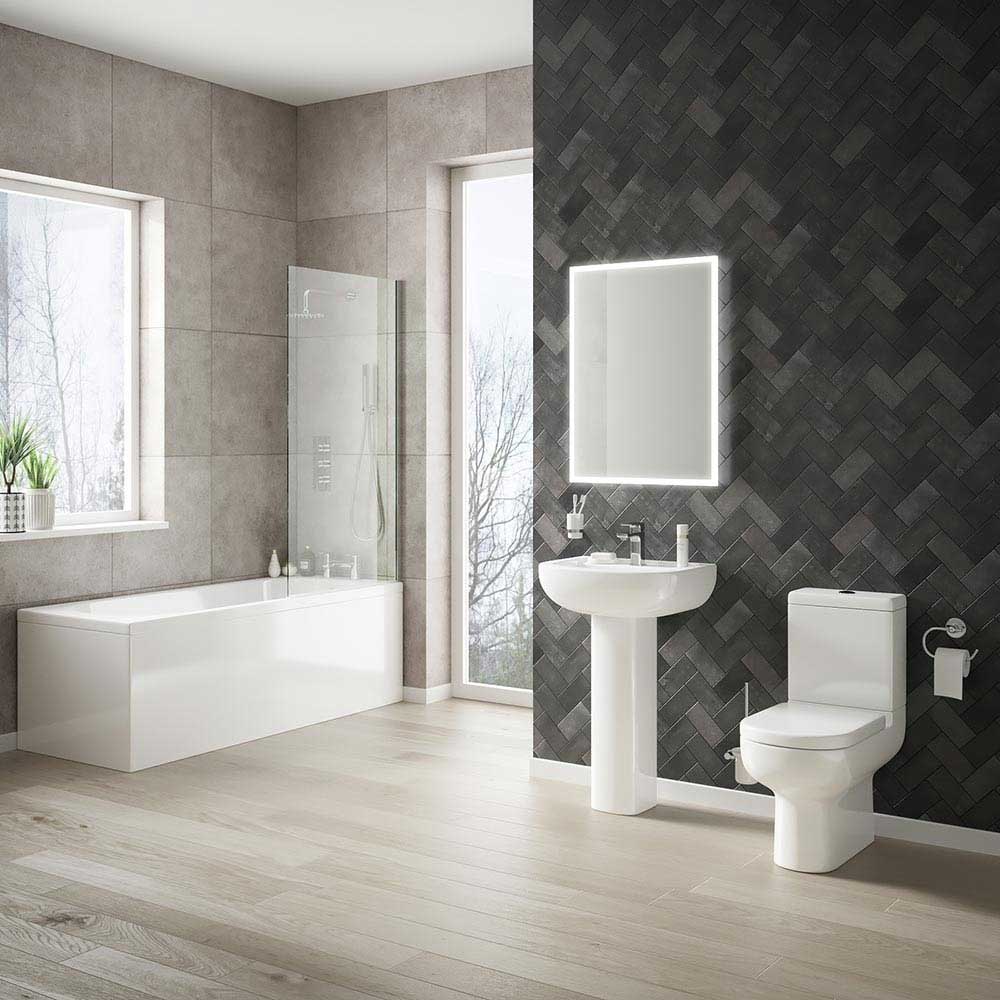 Harbour Grace 550mm 1 Tap Hole Basin & Pedestal