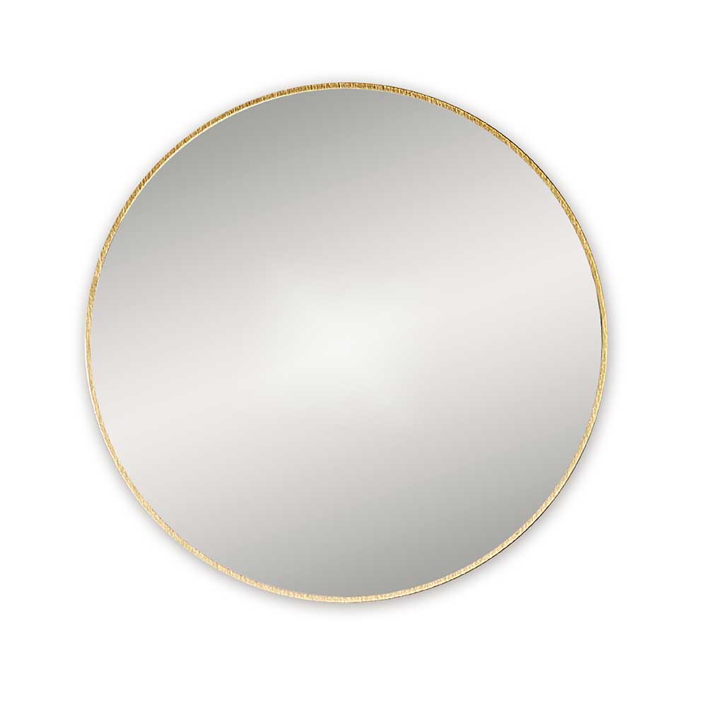 Origins Living Brushed Brass Docklands Round Mirror - 600mm
